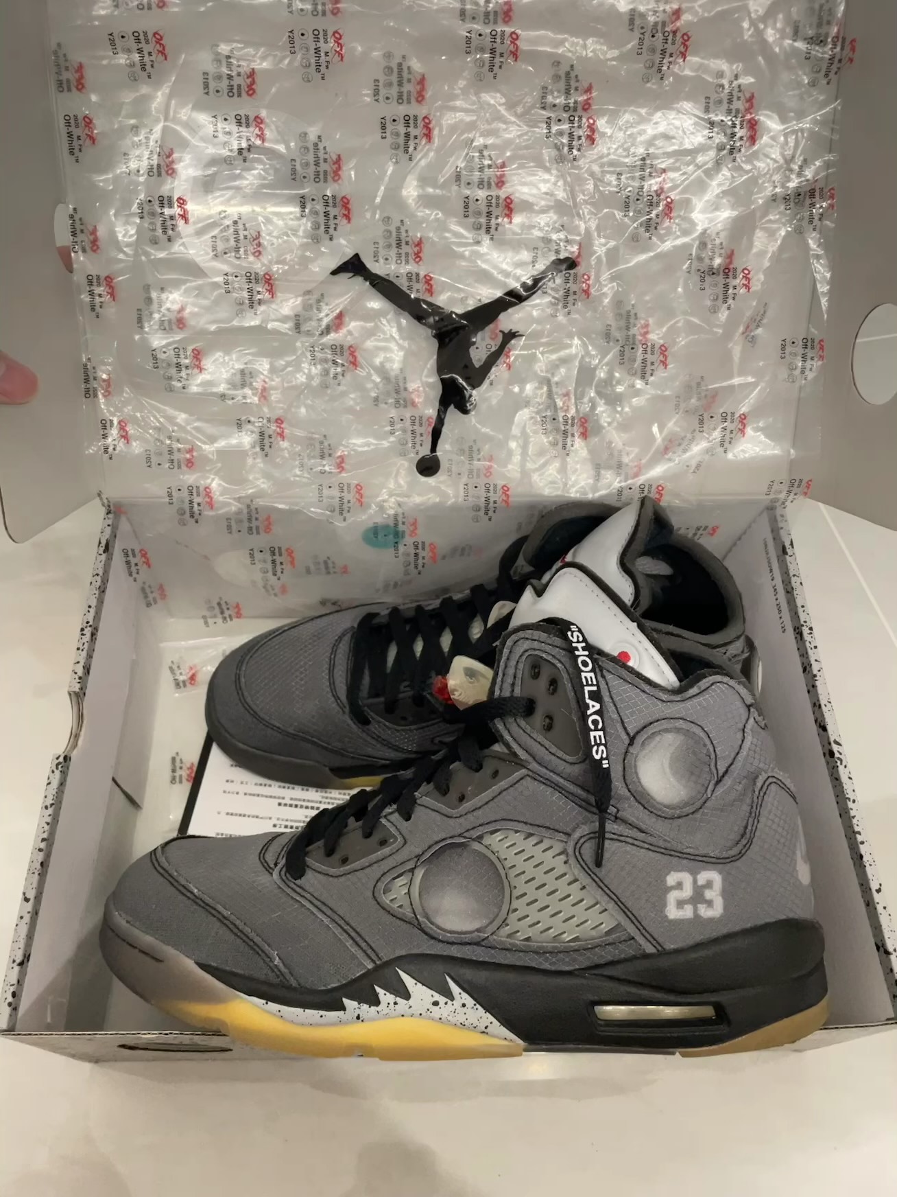custom review-JORDAN 5 Retro Off White Muslin