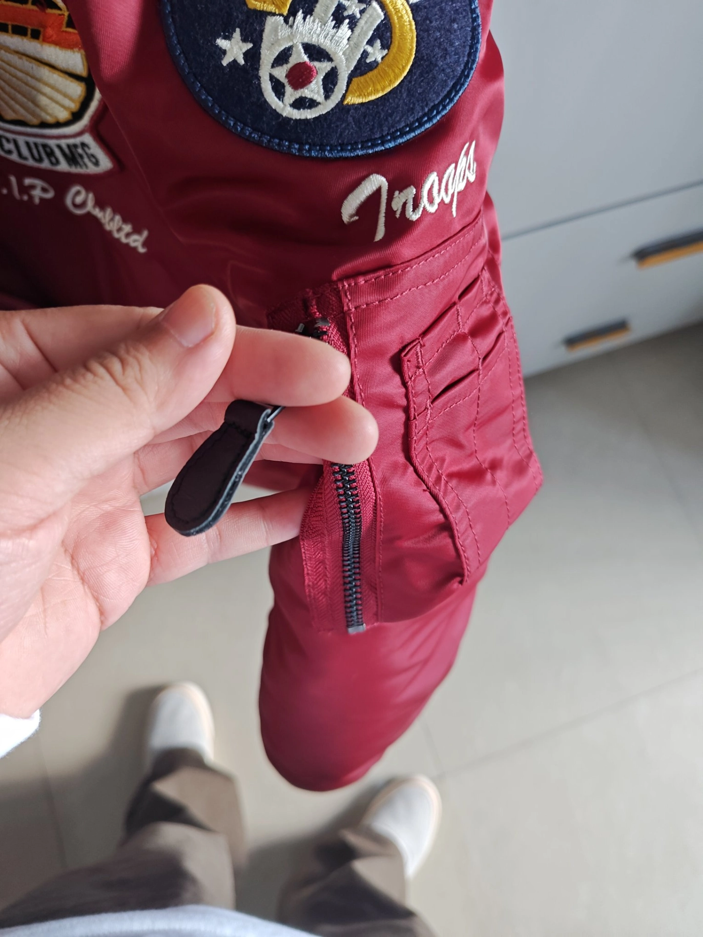 custom review-VIP Air Force MA 1 Pilot Loose Fit Jacket Baseball Jacket Men's