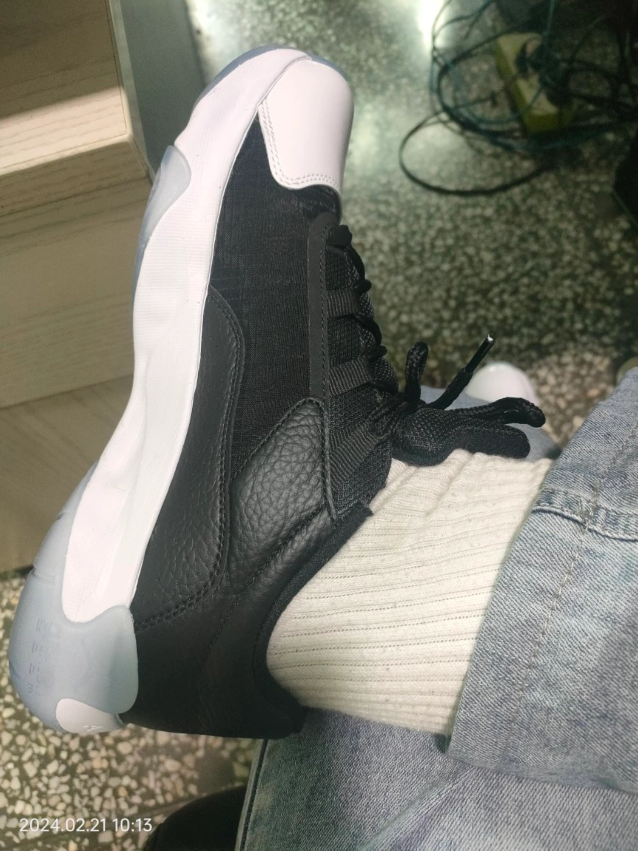 custom review-Jordan Air Jordan 11 Low Топ Винтажные баскетбольные кроссовки Мужской Черно-белая панда