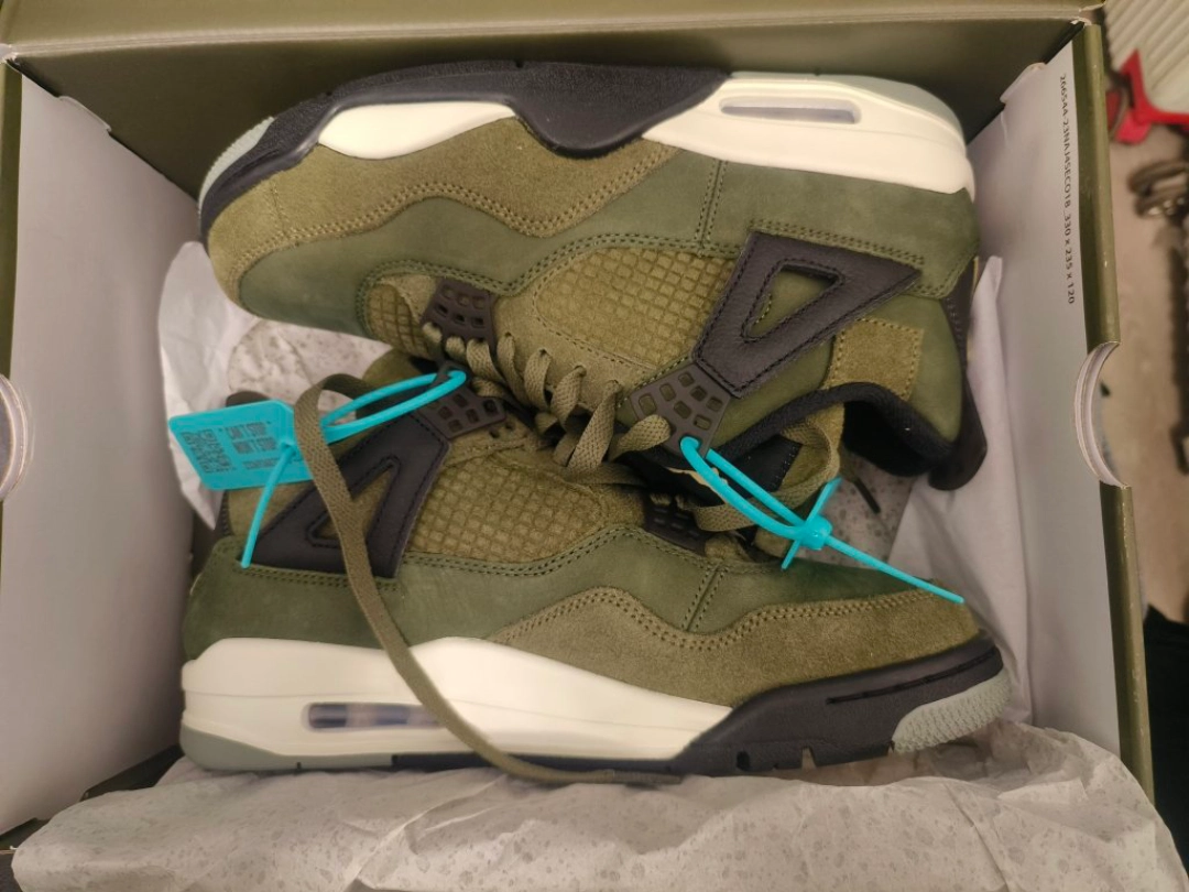 custom review-Jordan Air Джордан 4 'Оливковый' MID Топ Винтажные баскетбольные кроссовки Мужской Армейский зеленый