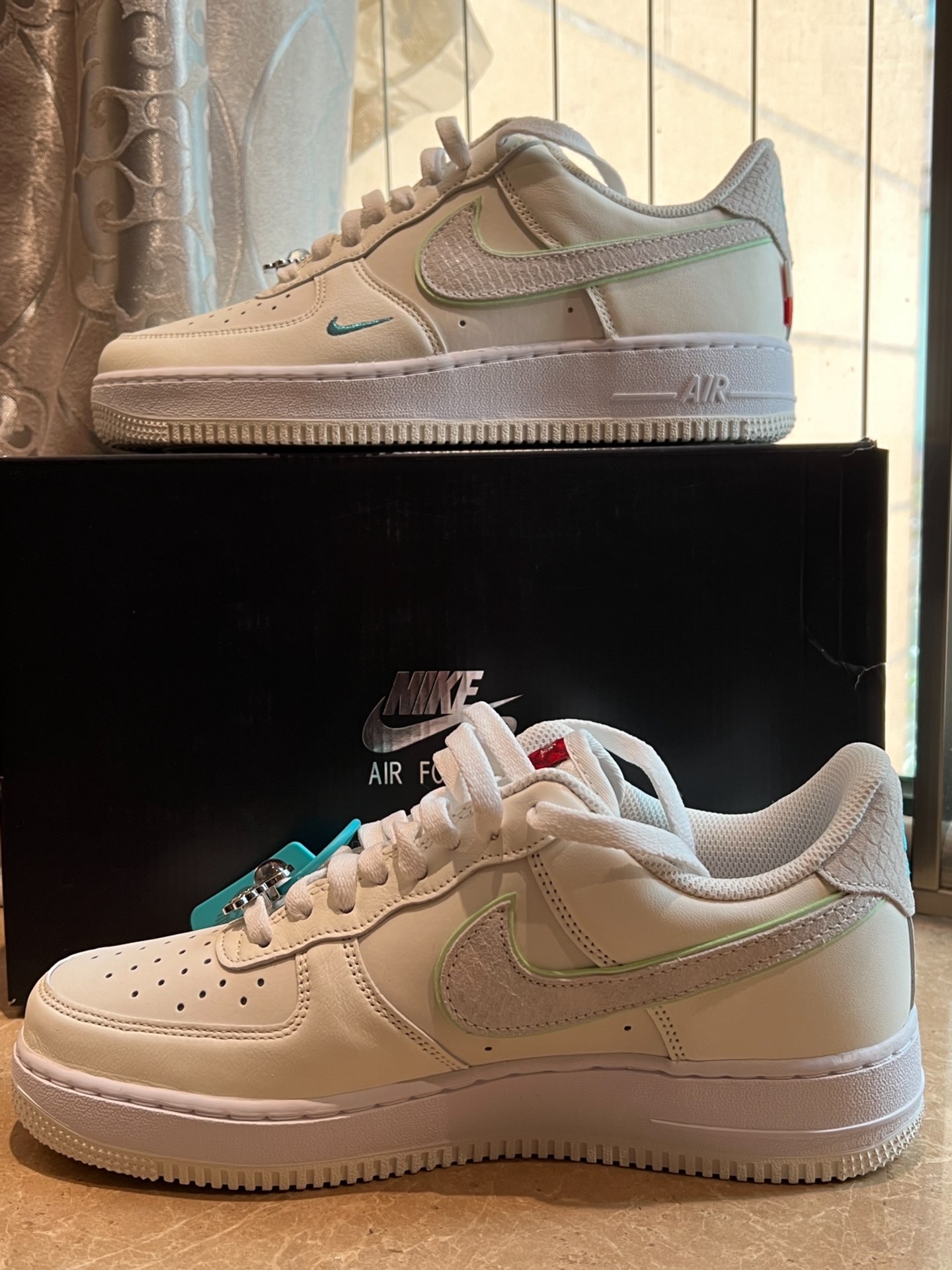 custom review-Nike Air FORCE 1 Low Топ Скейтборд Кроссовки Унисекс Экрю