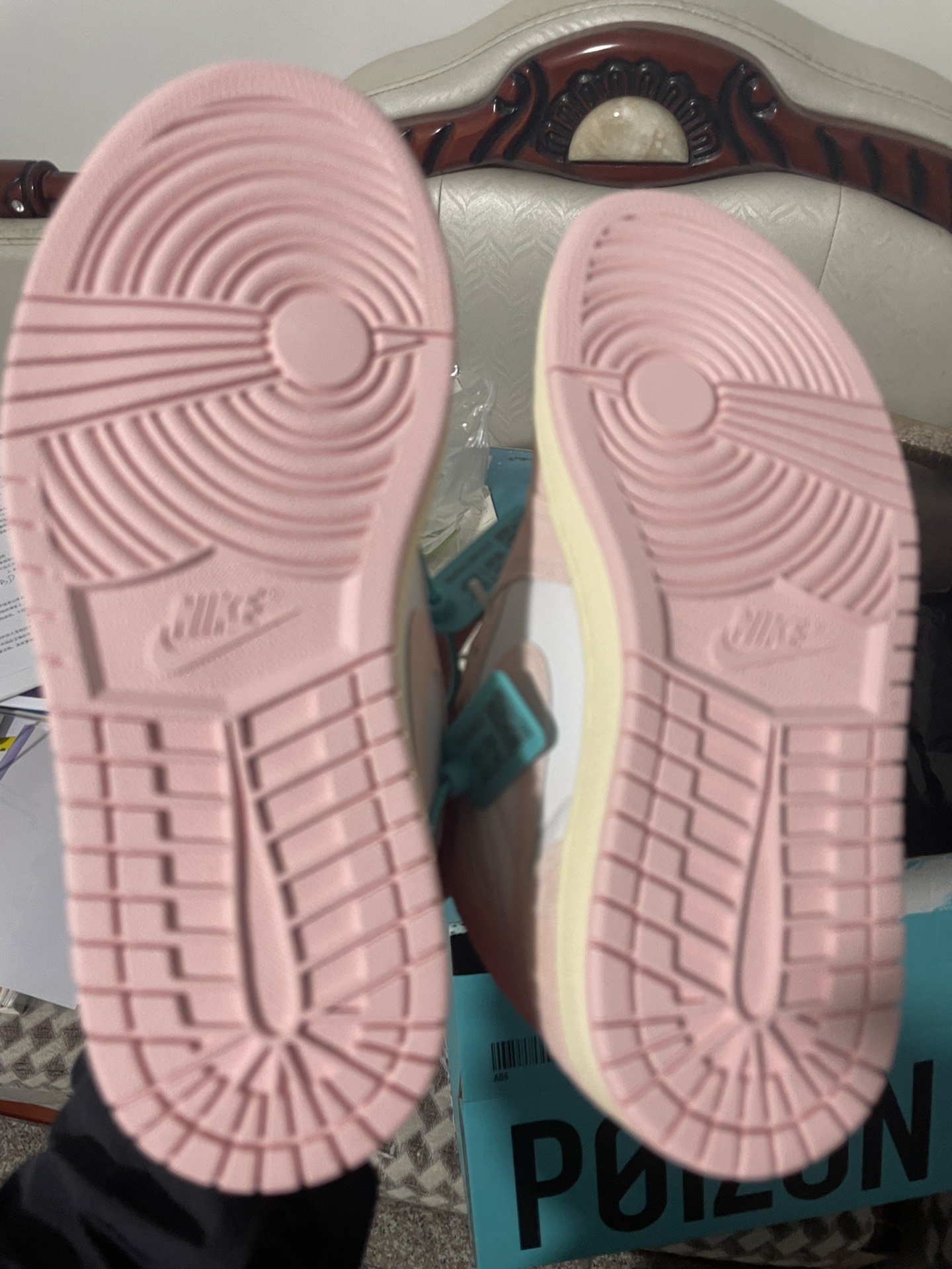 custom review-Jordan Air Jordan 1 Washed Pink High Top Vintage Баскетбольные Кроссовки Женские Pink White