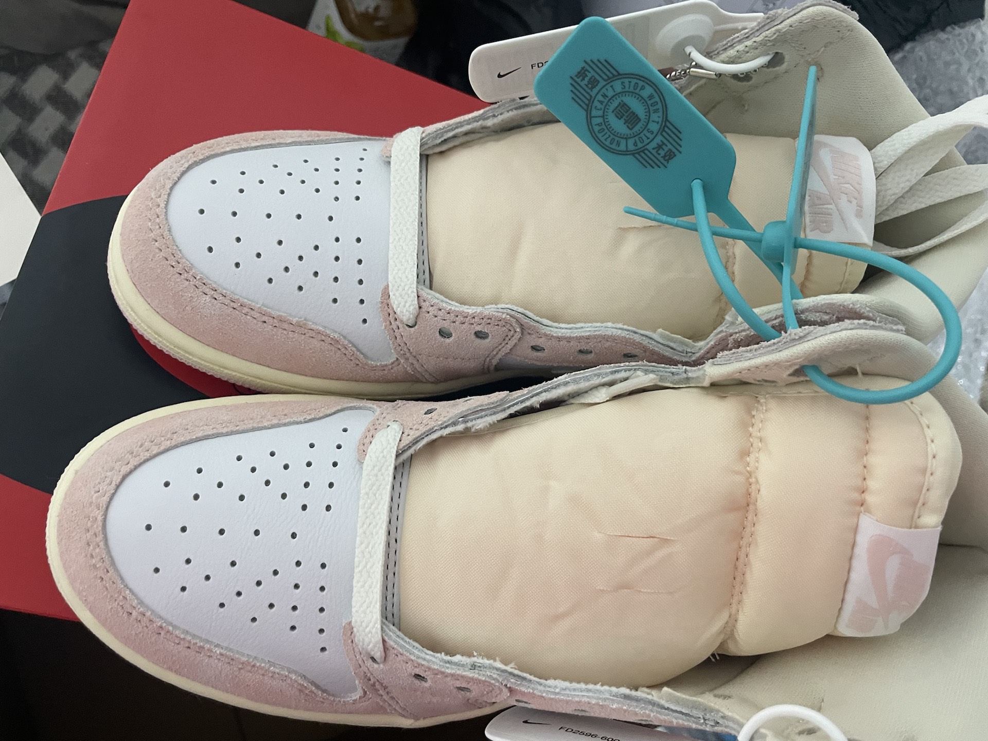 custom review-Jordan Air Jordan 1 Washed Pink High Top Vintage Баскетбольные Кроссовки Женские Pink White