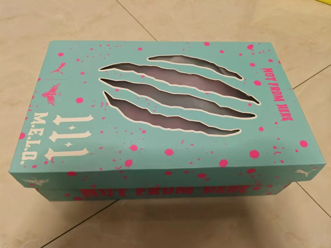 custom review-PUMA MB.03 Амортизация Износостойкий MID Топ Баскетбольные кроссовки Мужские Синий Красный