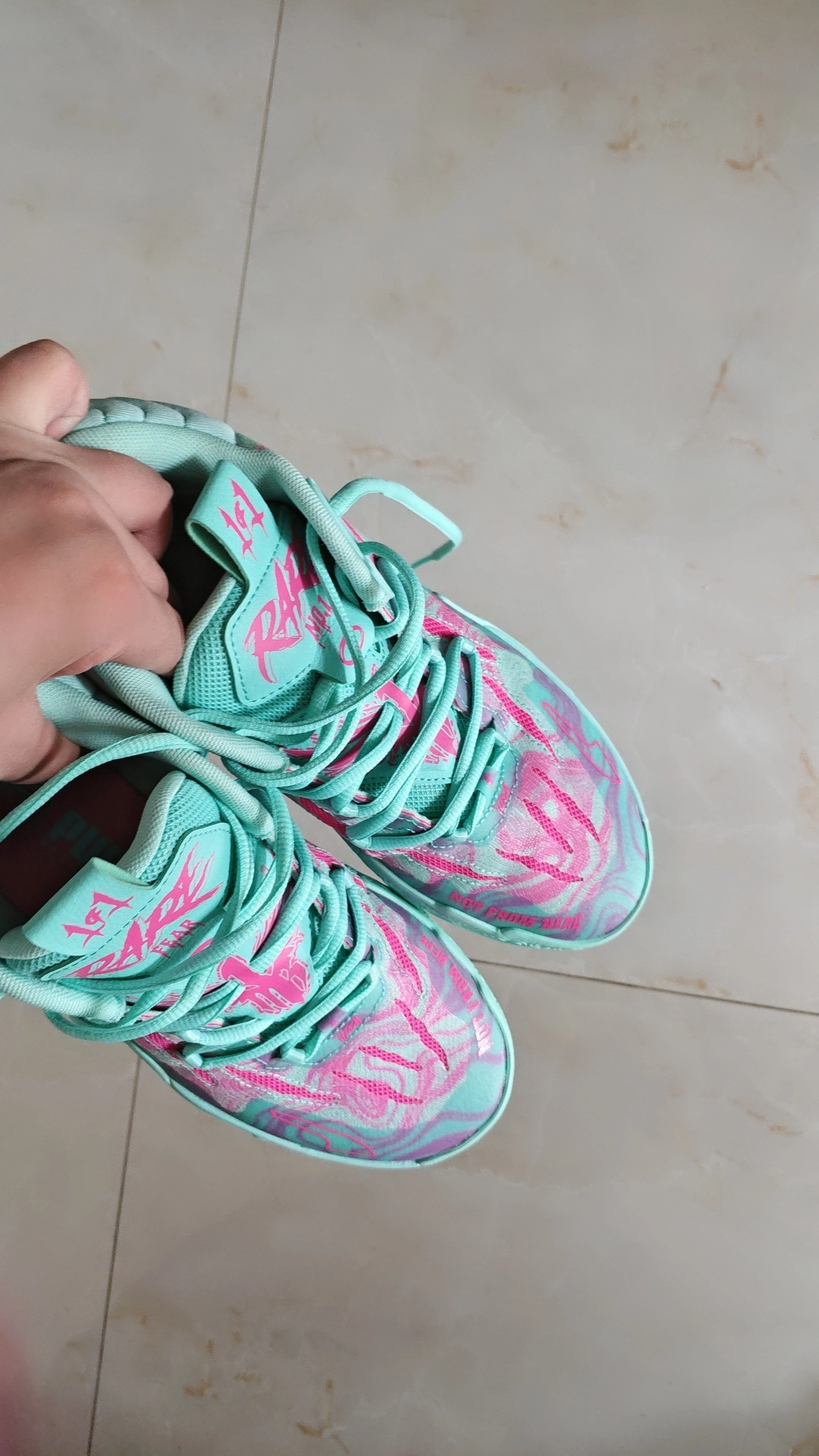 custom review-PUMA MB.03 Амортизация Износостойкий MID Топ Баскетбольные кроссовки Мужские Синий Красный