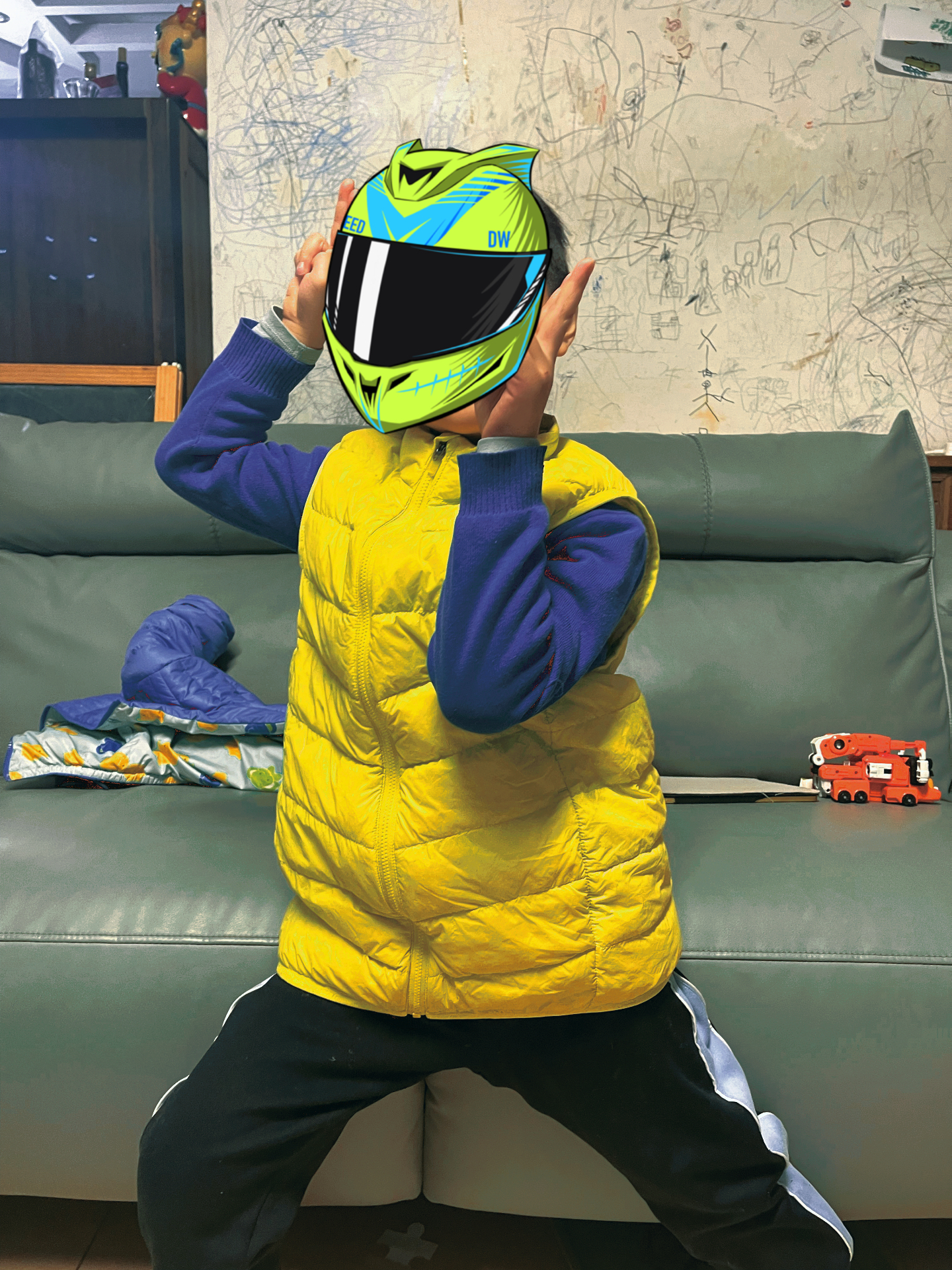 custom review-ASICS Желтый Зеленый Унисекс Пуховый жилет