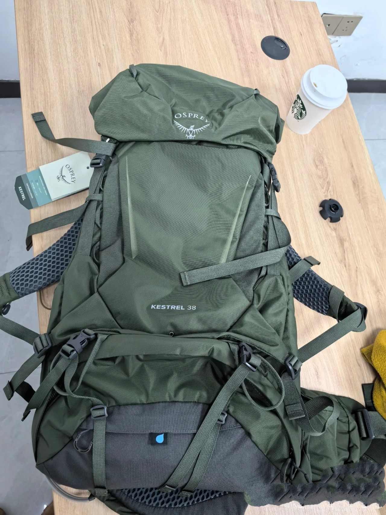 custom review-OSPREY 38L Альпинистский рюкзак Outdoor сумка Нейлон Хаки зеленый Мужской