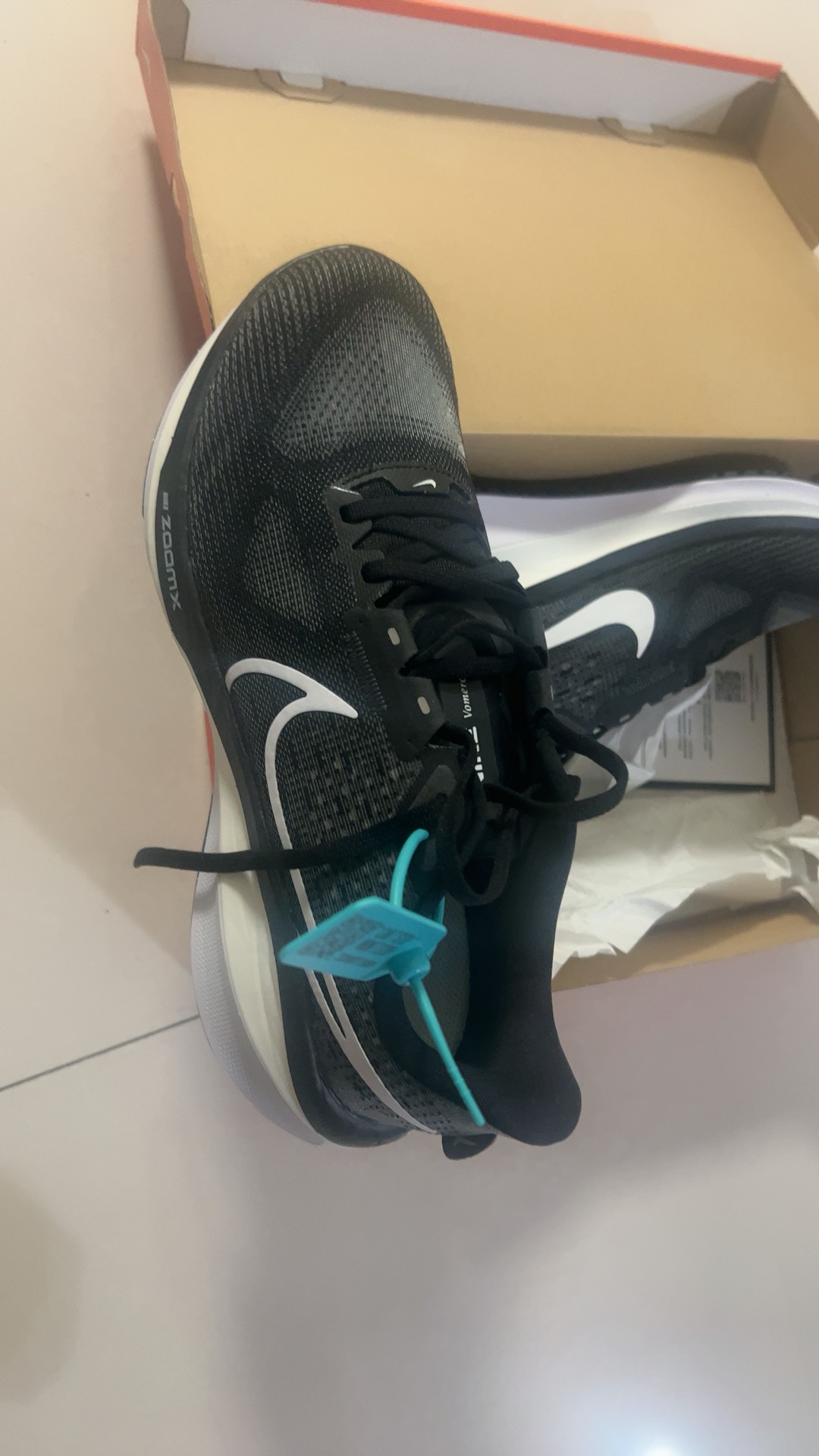 custom review-Nike Air Zoom Vomero 17 VOMERO17 Low Топ Повседневная обувь Мужская Черная