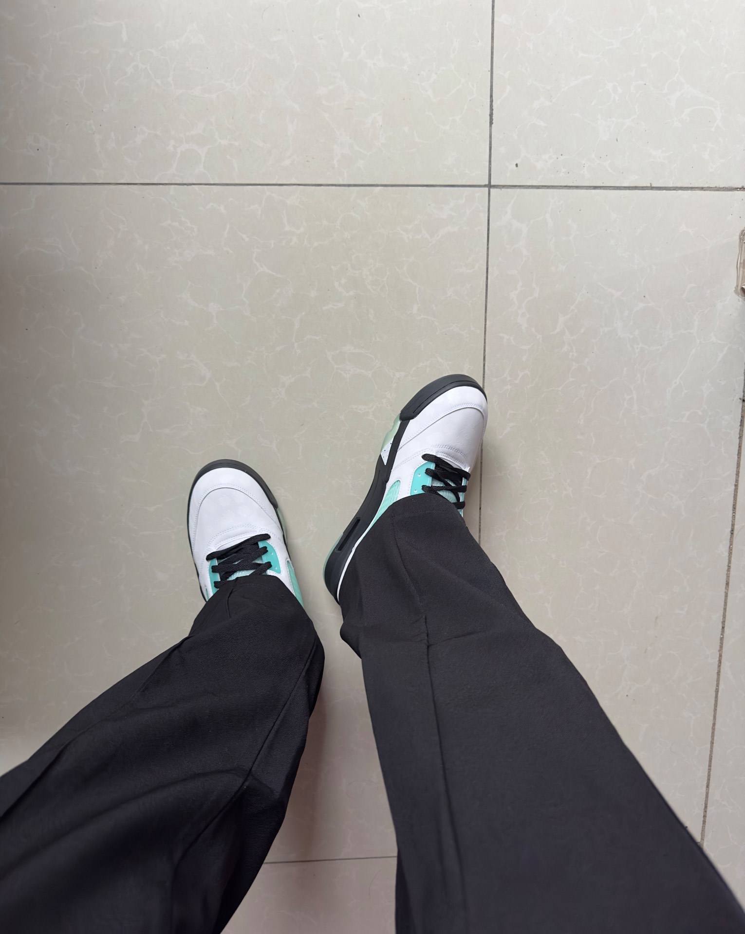 custom review-Jordan Air Jordan 5 Island Green High Top Винтажные баскетбольные кроссовки Унисекс Mint Green