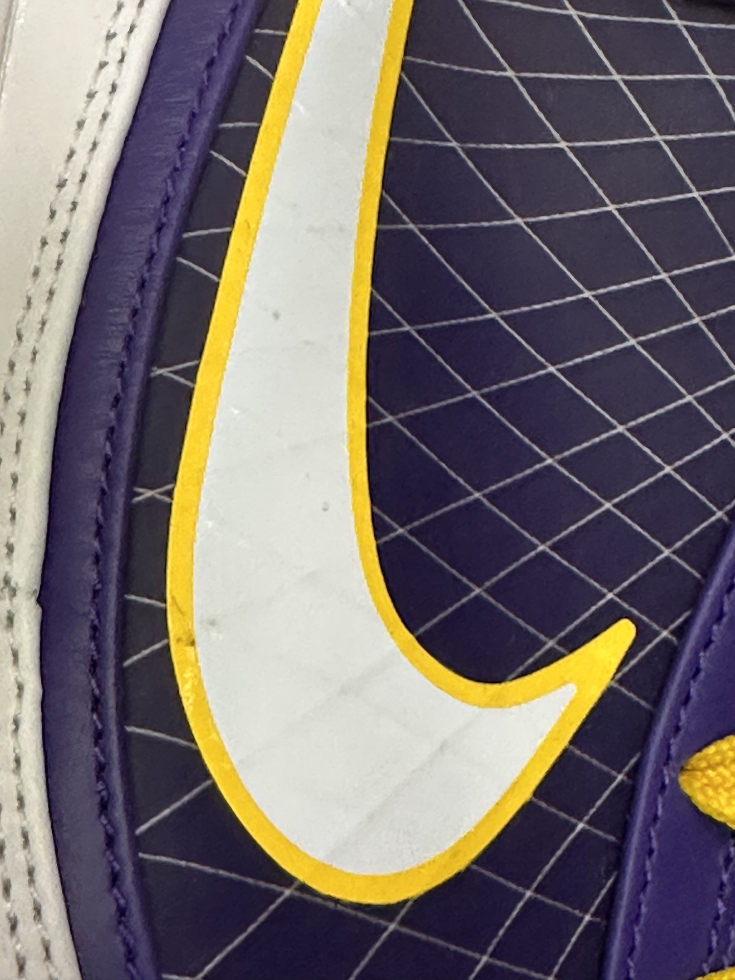 custom review-Nike Lebron 7 Media Day MID Топ Винтажные Баскетбольные Кроссовки Унисекс Фиолетовый Золото