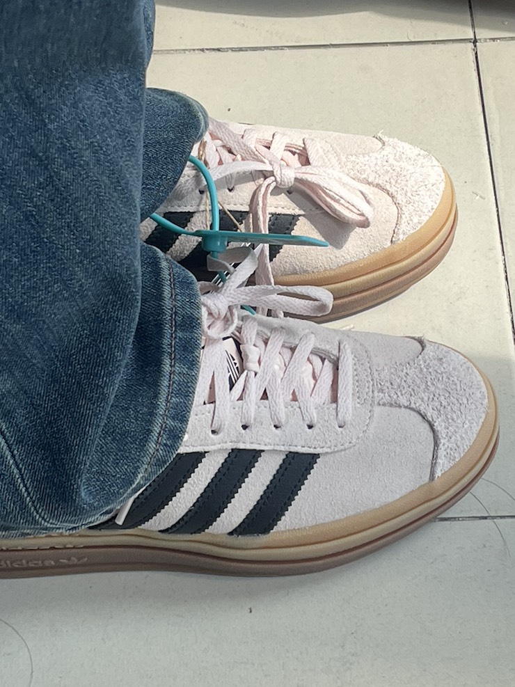 custom review-Adidas Originals Gazelle Bold Wonder Quartz Black Gum Women's