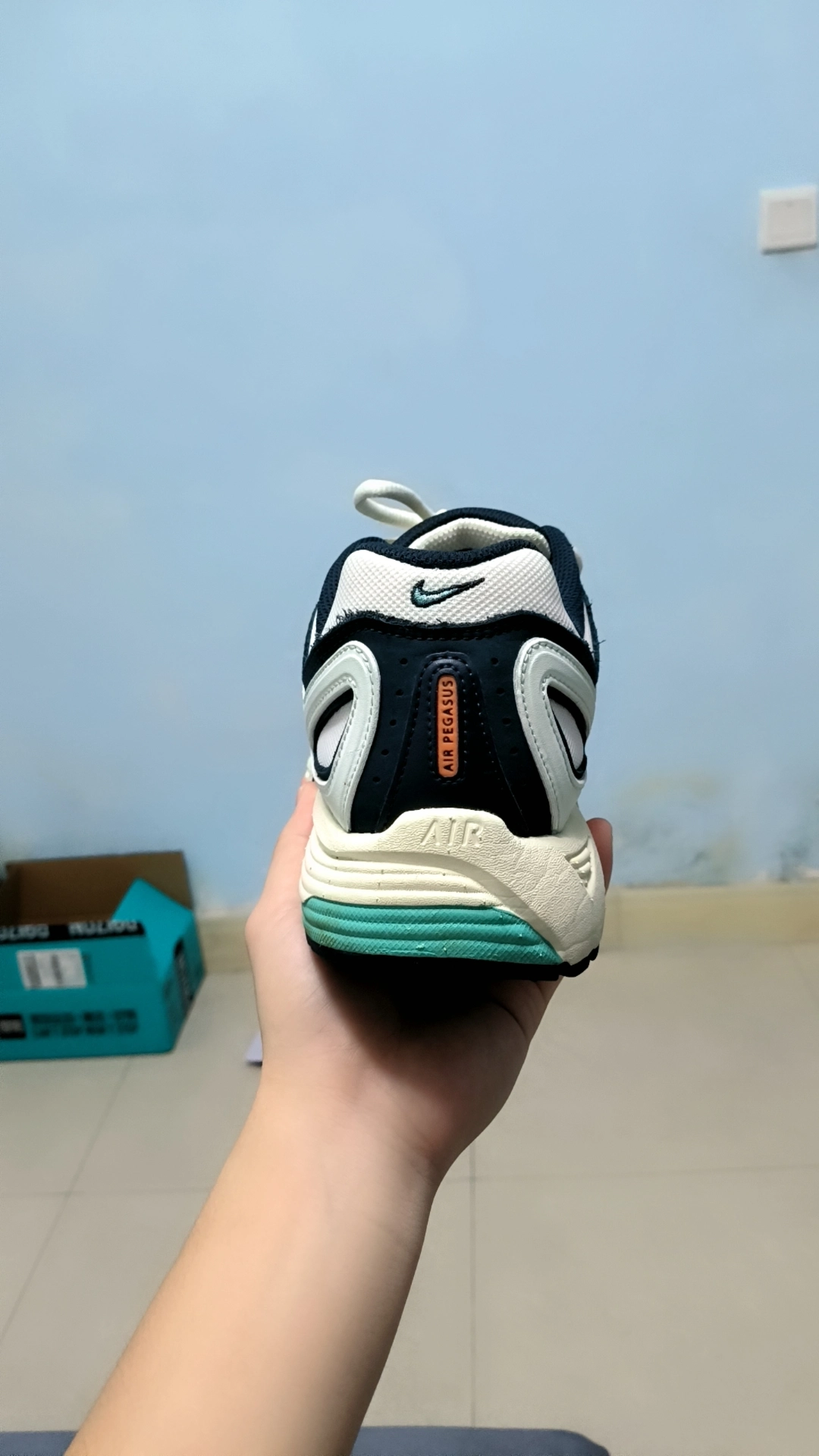 custom review-Nike Air Pegasus 2005 Low Топ Повседневные Беговые Кроссовки Мужские Белые Зеленые
