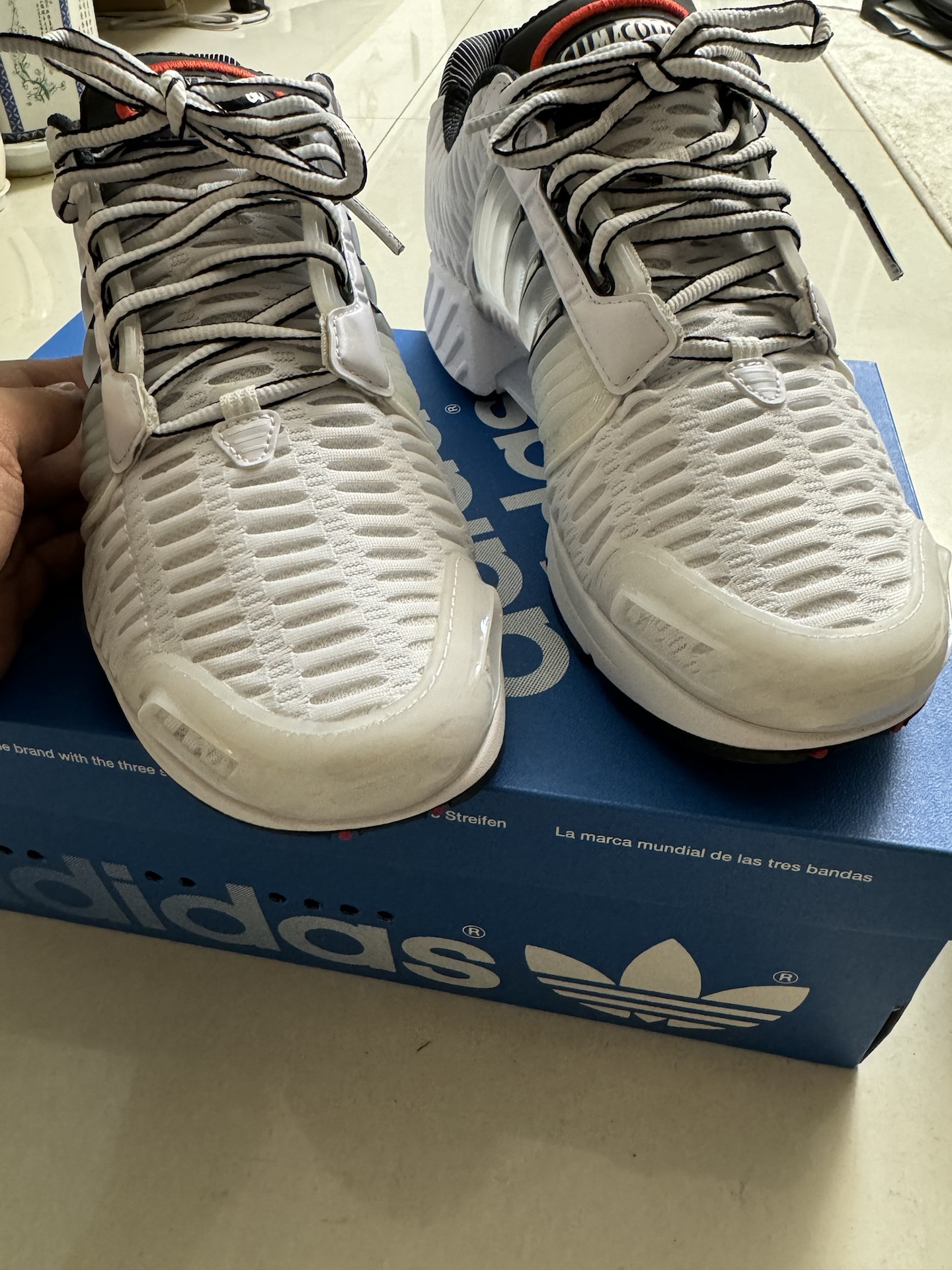 custom review-Adidas Originals Climacool Устойчивый к истиранию Низкий Топ Резина Повседневная Городская Коммутация Беговые кроссовки Унисекс Белый Черный Красный