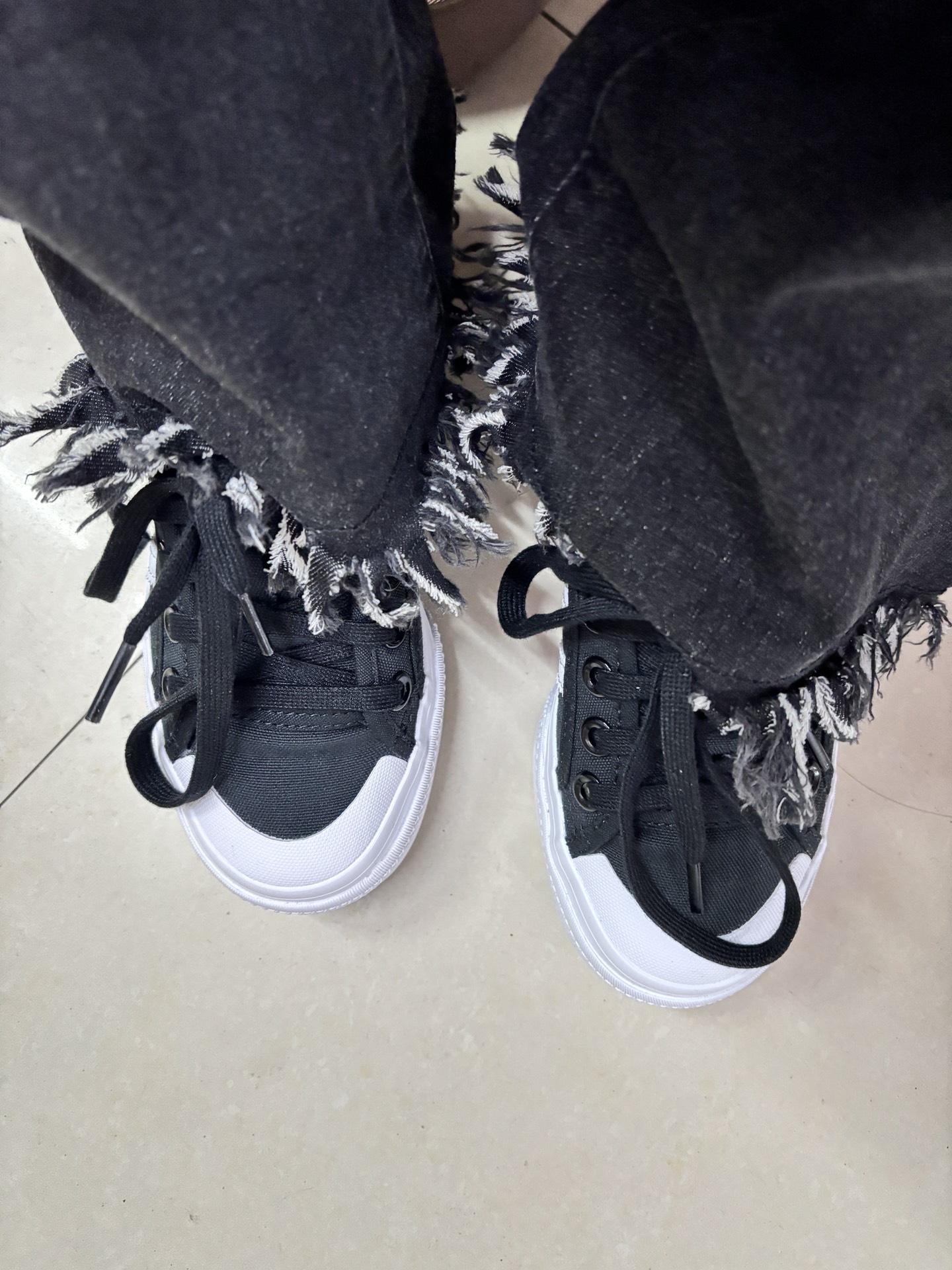 custom review-Adidas Originals Nizza Platform Low Топ Кроссовки для скейтбординга Женские Белые Черные