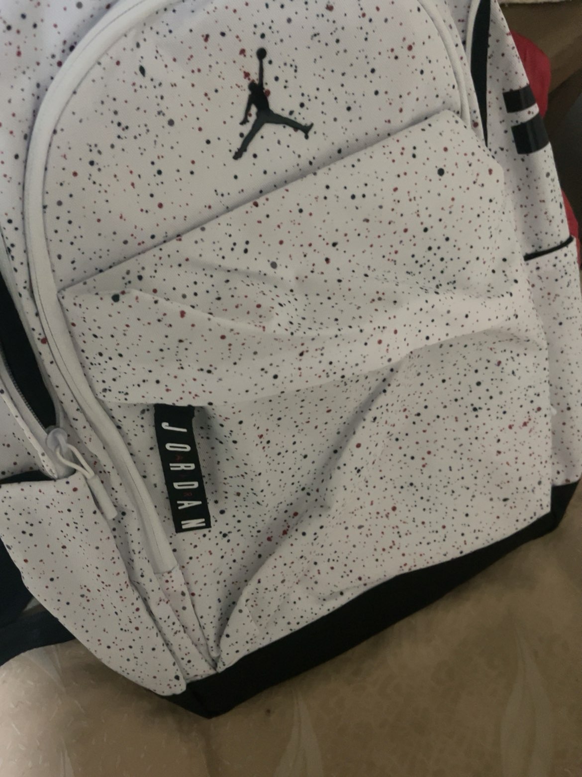custom review-Jordan Polyester Backpack Large Unisex White Джордан Полиэстер Рюкзак Большой Унисекс Белый