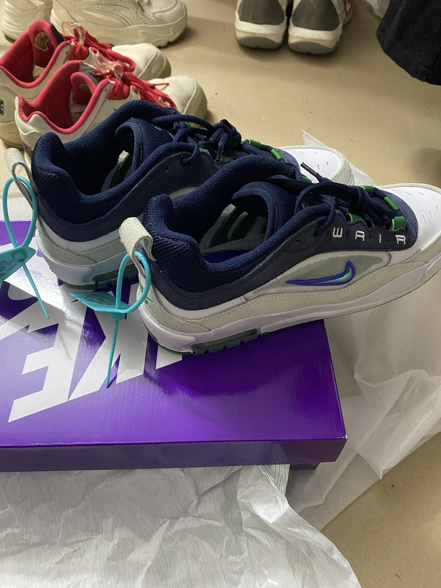 custom review-Nike SB Ishod 2 Low Топ Скейтборд Кроссовки Унисекс Белый Зеленый