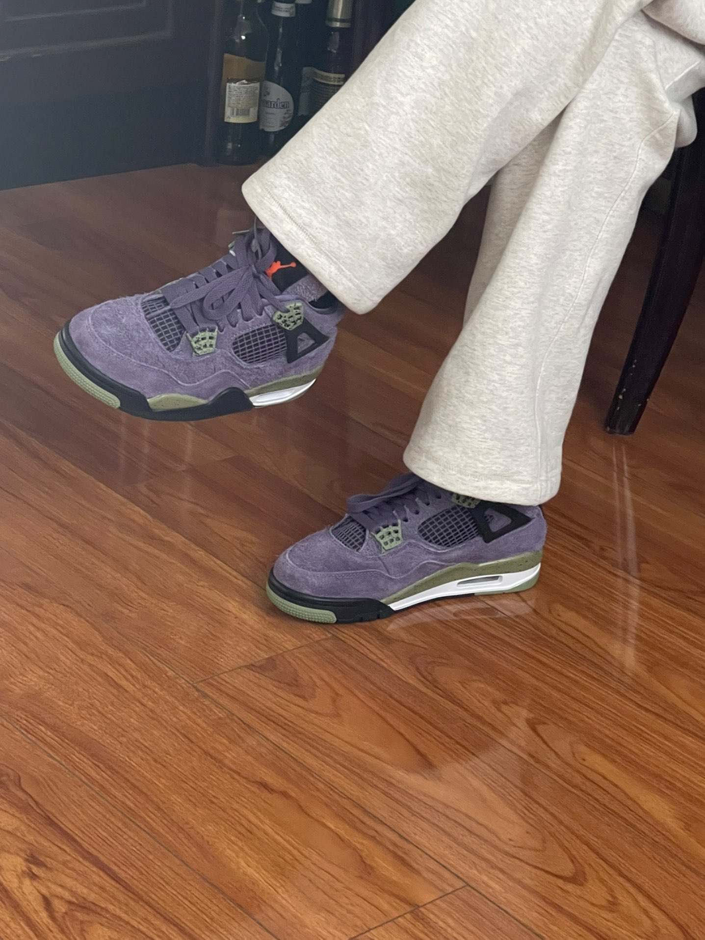 custom review-Jordan Air Jordan 4 Retro 'Каньон Фиолетовый' Mid Top Винтажные Баскетбольные Кроссовки Женские Фиолетовые