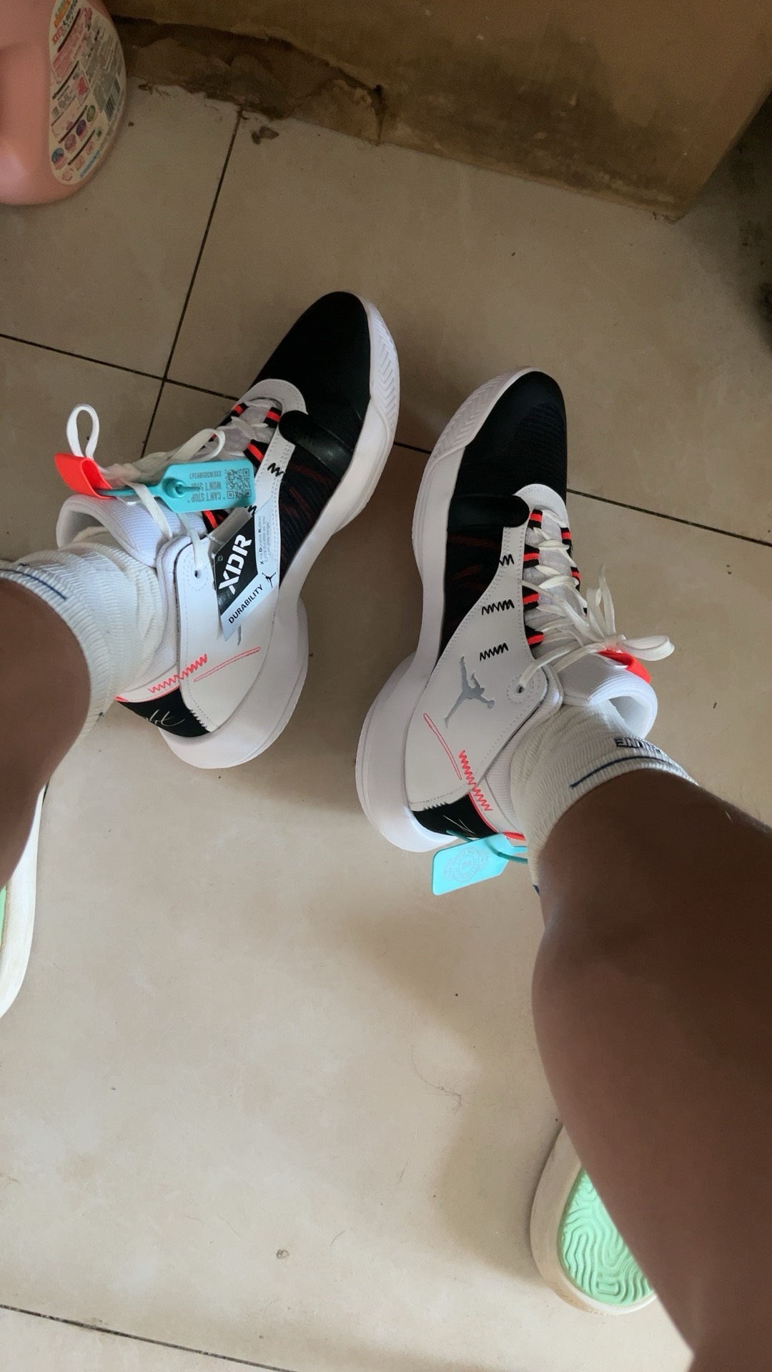 custom review-Jordan Jumpman 2020 PF Anti-slip Lightweight MID Баскетбольные кроссовки Мужской Черный Белый Красный