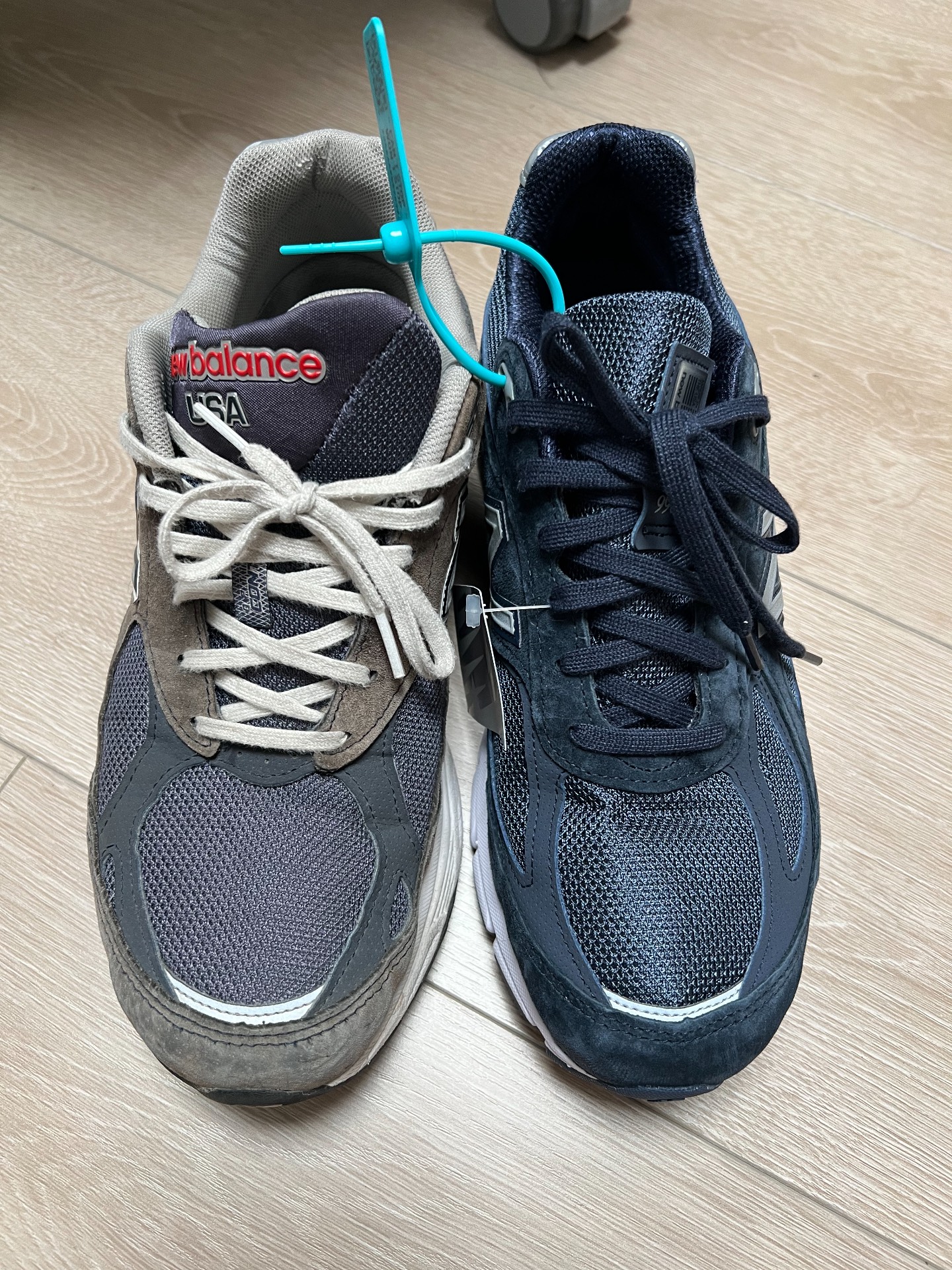 custom review-New Balance NB 990 V4 Устойчивый к истиранию Низкий Топ Повседневная Городская Коммутация Беговые кроссовки Мужские Морской Синий