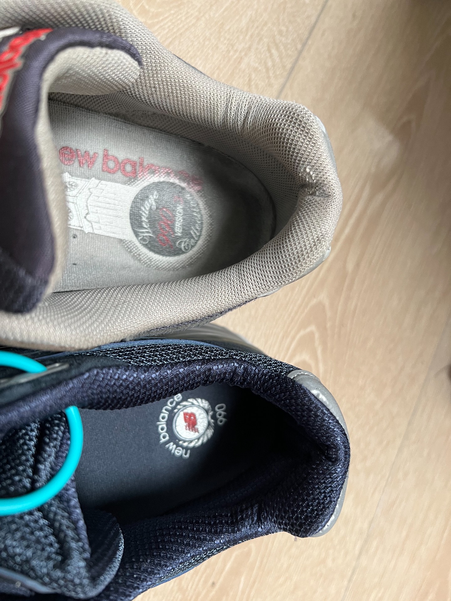 custom review-New Balance NB 990 V4 Устойчивый к истиранию Низкий Топ Повседневная Городская Коммутация Беговые кроссовки Мужские Морской Синий