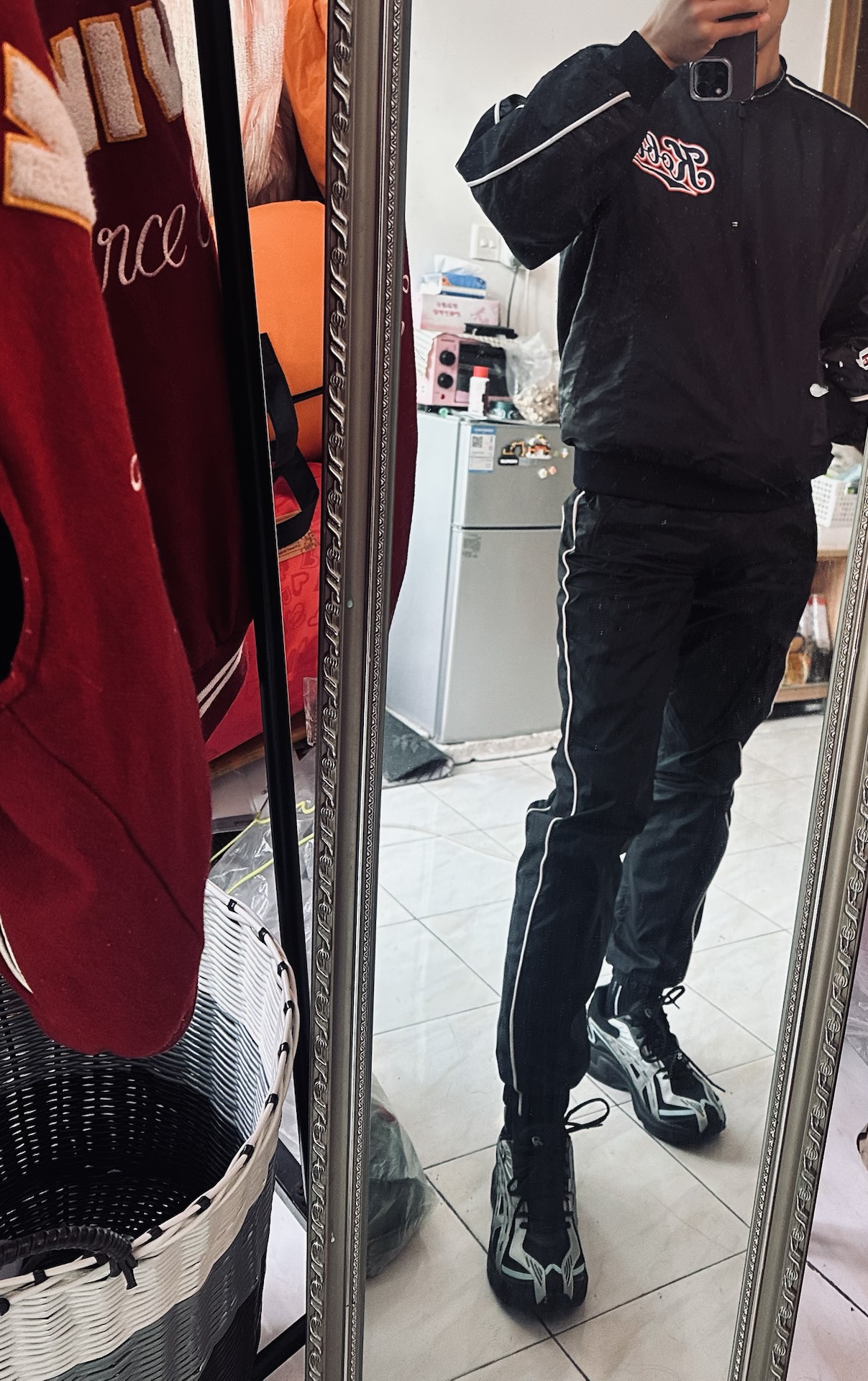 custom review-Asics Gel Preleus Ткань Винтаж Низкий Верх Повседневная Обувь Унисекс Черный Серебряный