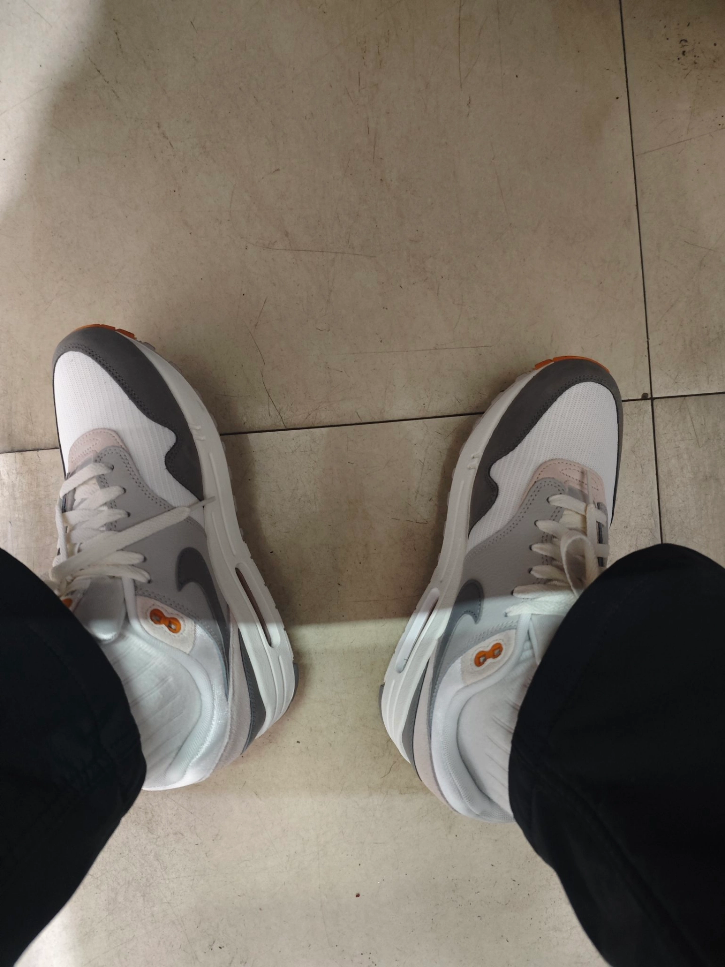 custom review-Nike Air Max 1 Устойчивый к истиранию Низкий Топ Casual Мужской Серый