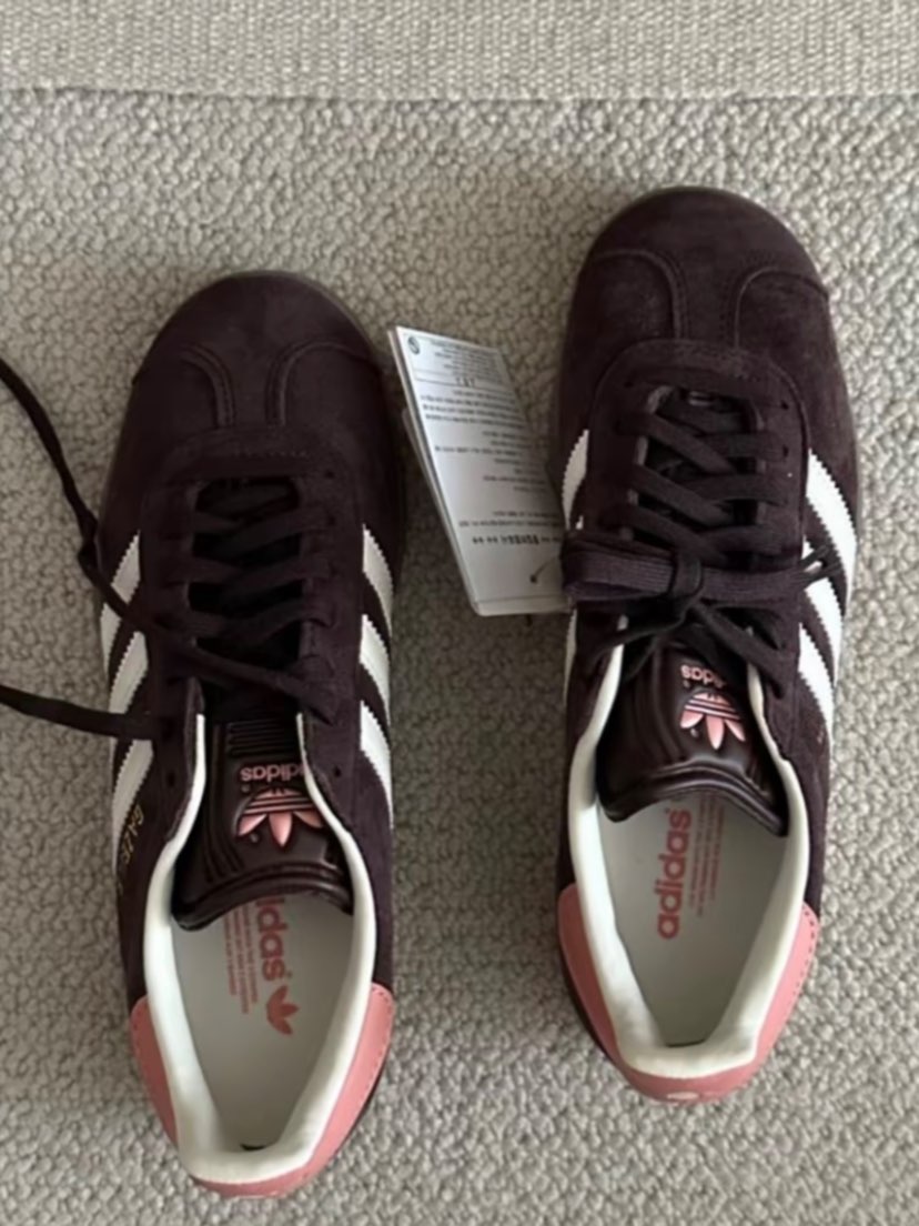 custom review-Adidas Originals Gazelle Abrasion Resistant Низкие Кроссовки для скейтбординга Женские Коричневые