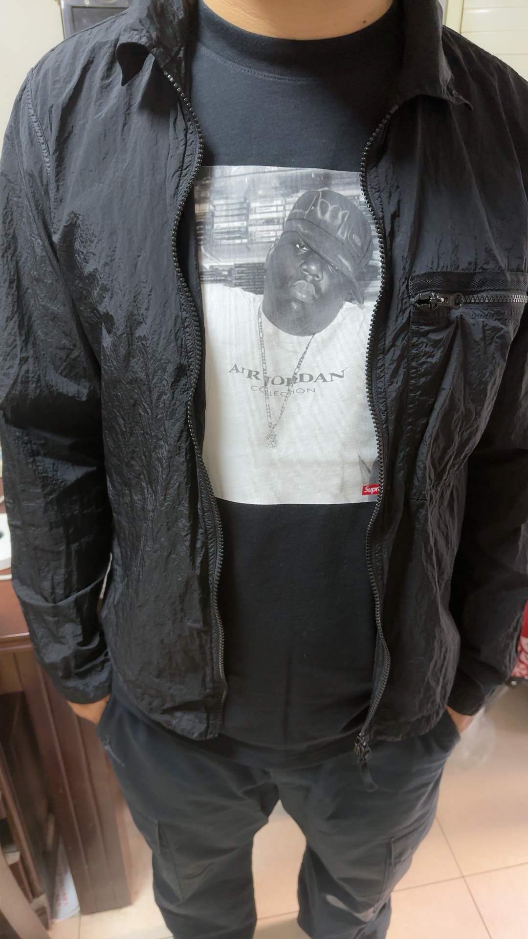 custom review-Supreme Jordan Collaboration T-Shirt Унисекс