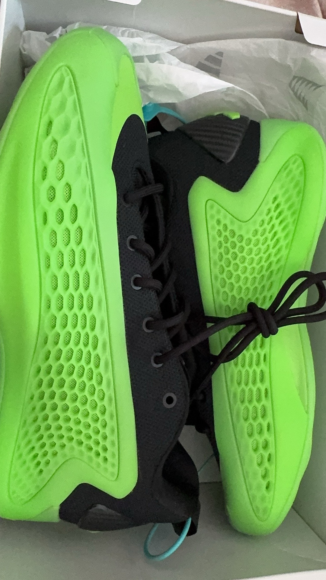 custom review-Adidas A.E. 1 Low Slime Амортизация Противоскользящий Устойчивый к истиранию Низкий Топ Баскетбольные кроссовки Мужские