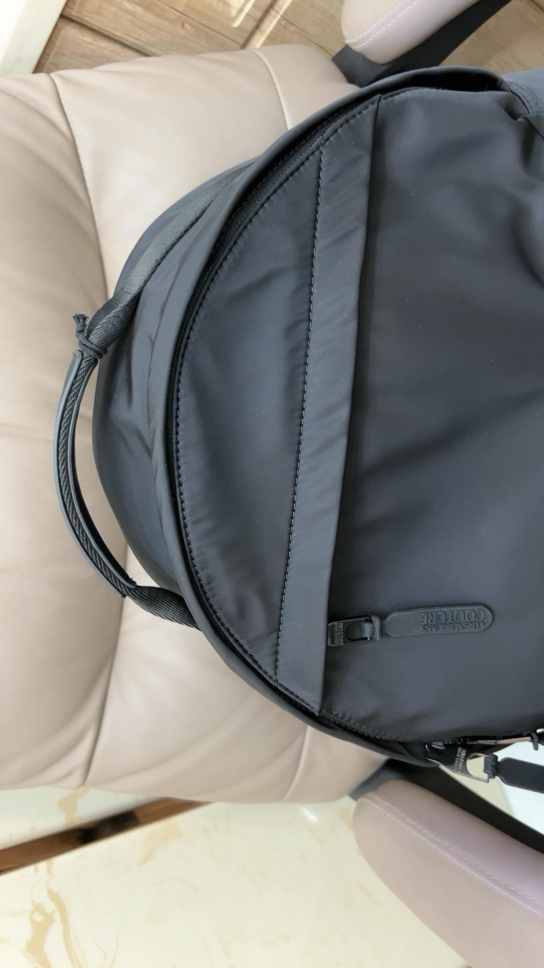 custom review-VERSACE JEANS COUTURE Полиэстер Рюкзак Большой Мужской Черный