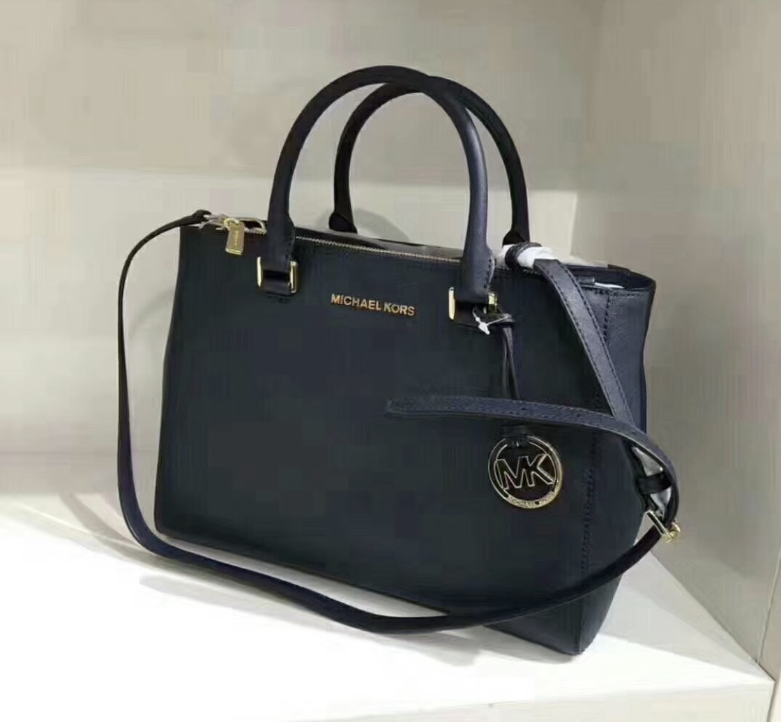 custom review-MICHAEL KORS Сумка из искусственной кожи сумка для покупок сумка через плечо сумка среднего размера женская черная