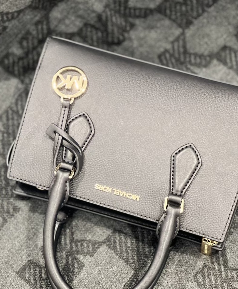 custom review-MICHAEL KORS Сумка из искусственной кожи сумка для покупок сумка через плечо сумка среднего размера женская черная