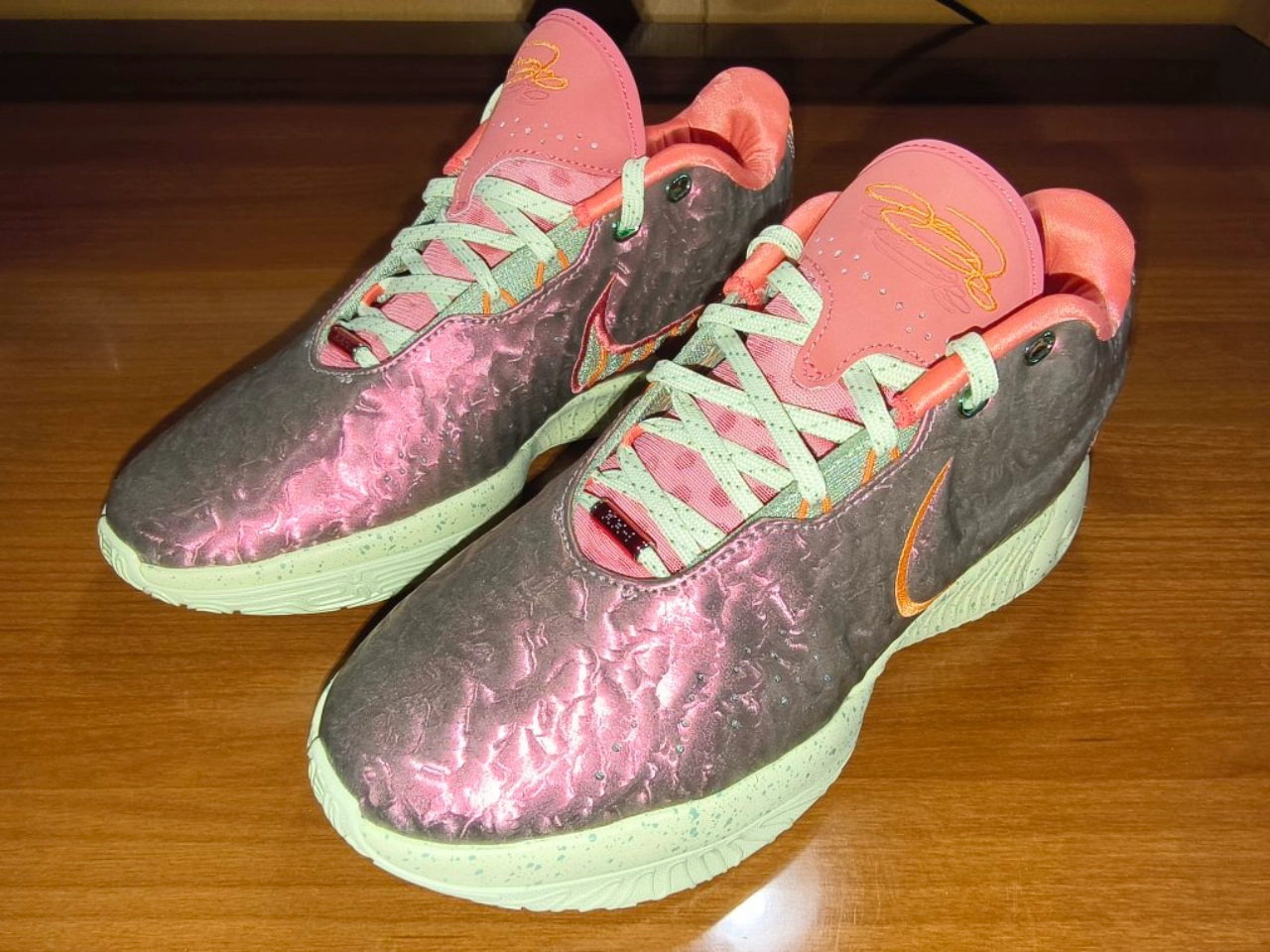 custom review-Nike Lebron 21 Low Топ Баскетбольные кроссовки Мужской Красный Желтый Азиатская версия