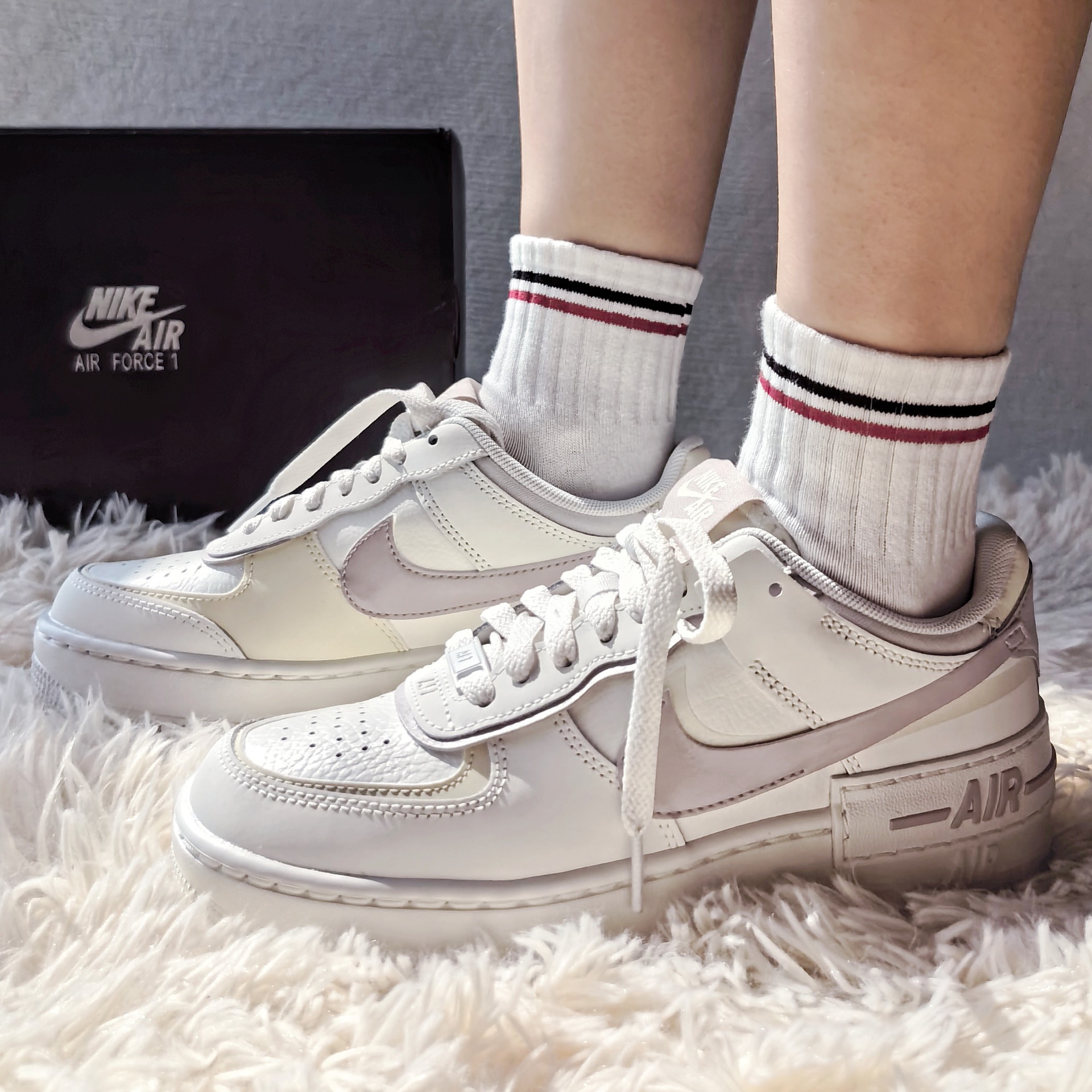 香芋紫马卡龙配色板鞋,好好看!