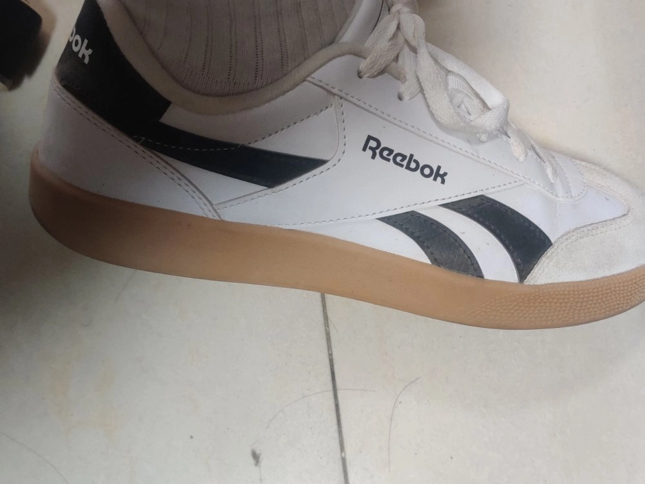 custom review-REEBOK Smash Edge S Устойчивые к истиранию низкие кроссовки для скейтбординга унисекс белые черные серые