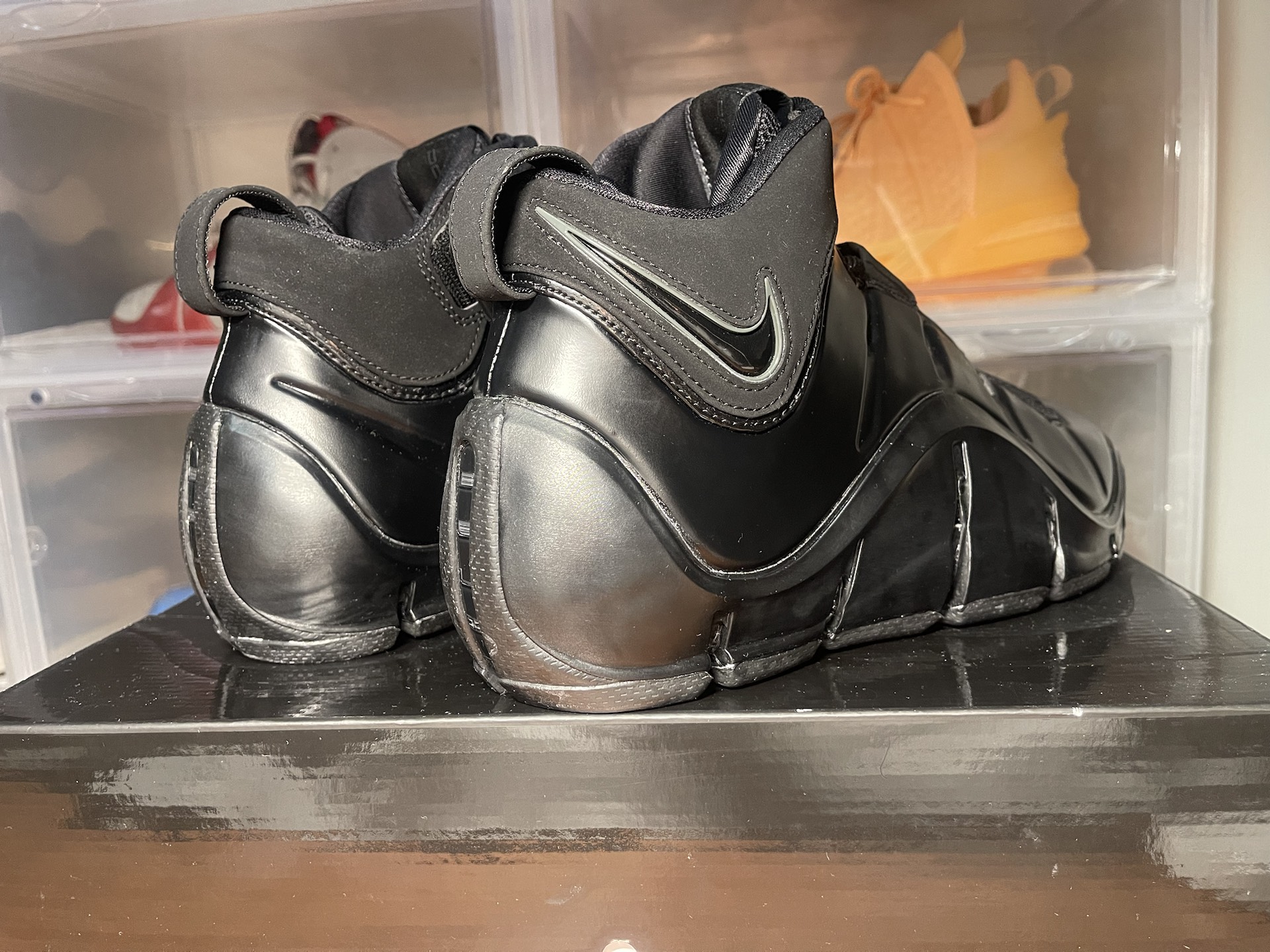 custom review-Nike Lebron 4 'Anthracite' Джеймс 4 MID Топ Винтажные баскетбольные кроссовки Мужской Черный Выпуск 2023 года