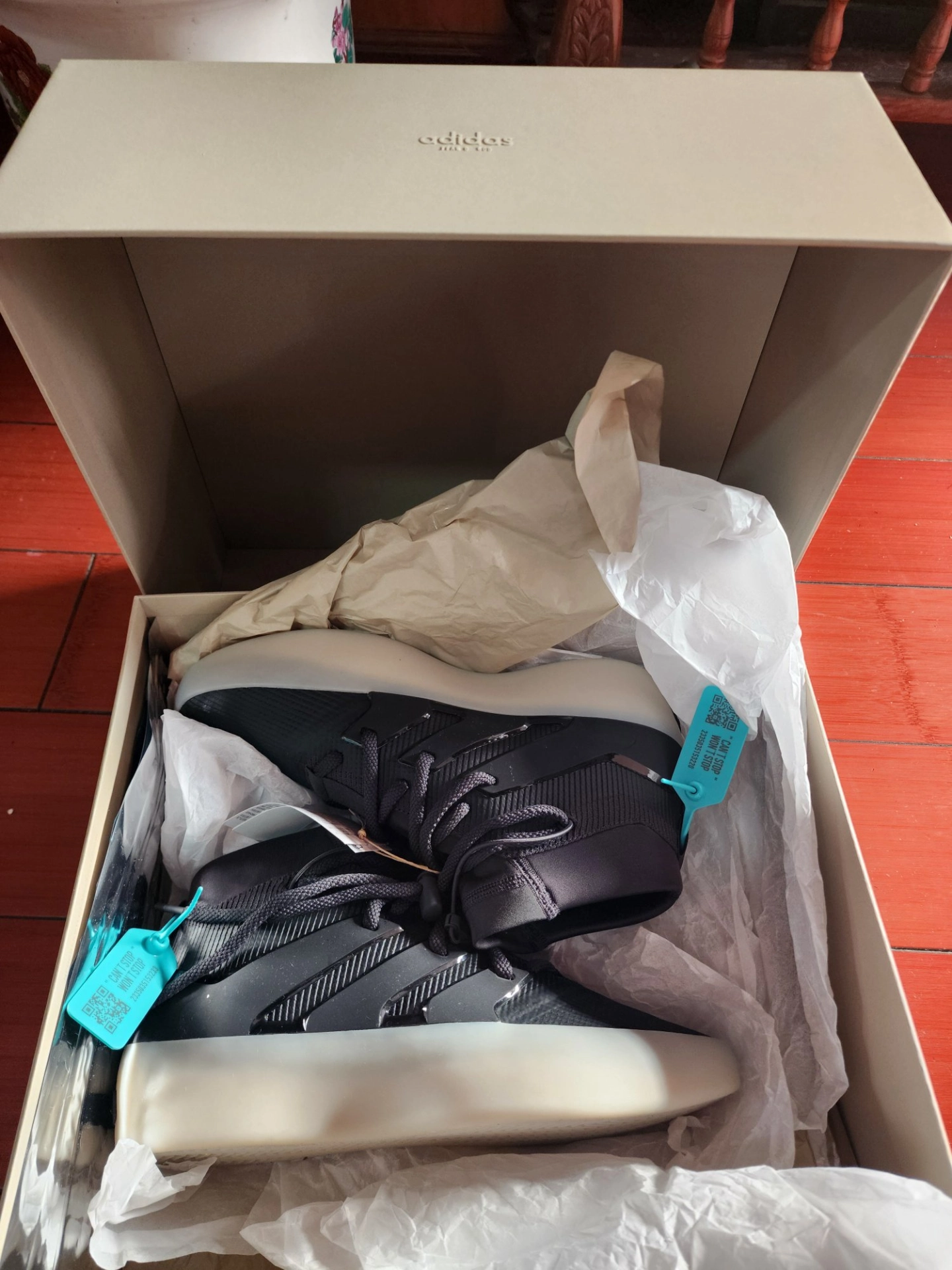 custom review-Fear Of God x Adidas Originals Athletics High Топ Баскетбольные кроссовки Унисекс Черный