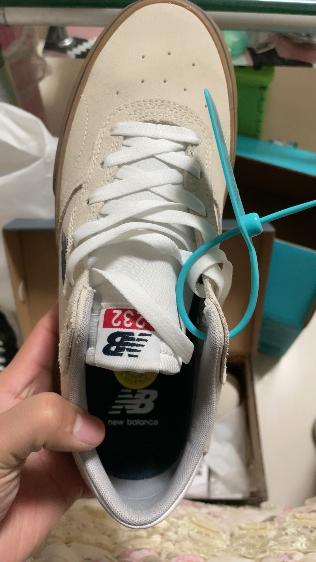 custom review-New Balance NB 232 Теплоизоляционное покрытие Низкие кеды для скейтбординга Унисекс Бежевый Белый Коричневый