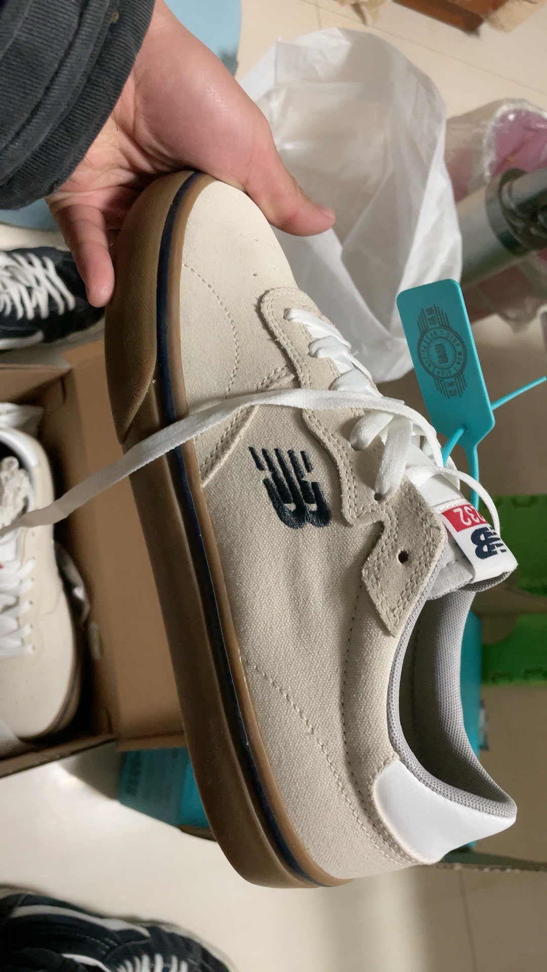 custom review-New Balance NB 232 Теплоизоляционное покрытие Низкие кеды для скейтбординга Унисекс Бежевый Белый Коричневый