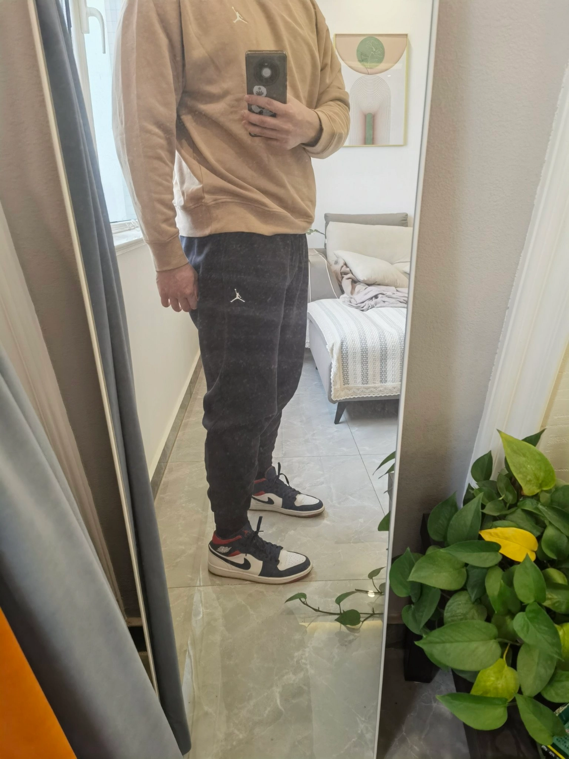 custom review-Джордан Вязаные Тренировочные Штаны Мужские Черные