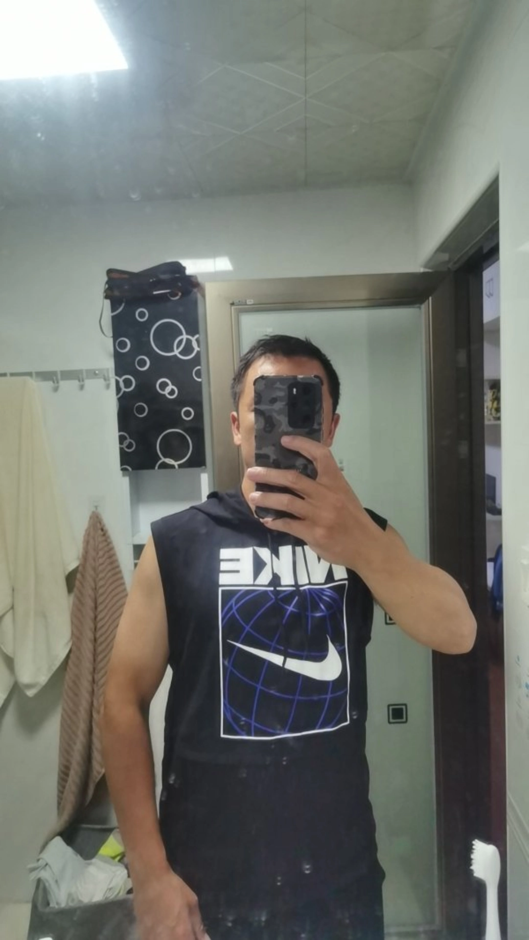 custom review-Nike Мужские черные майки