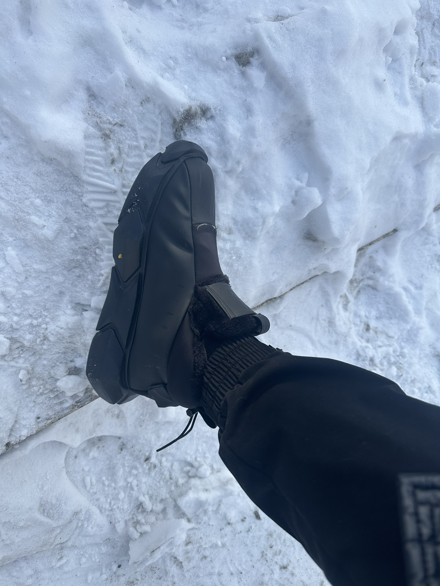 custom review-NORVINCY визуально увеличивает рост противоскользящие ботинки Ankle длина сноубутсы унисекс черный