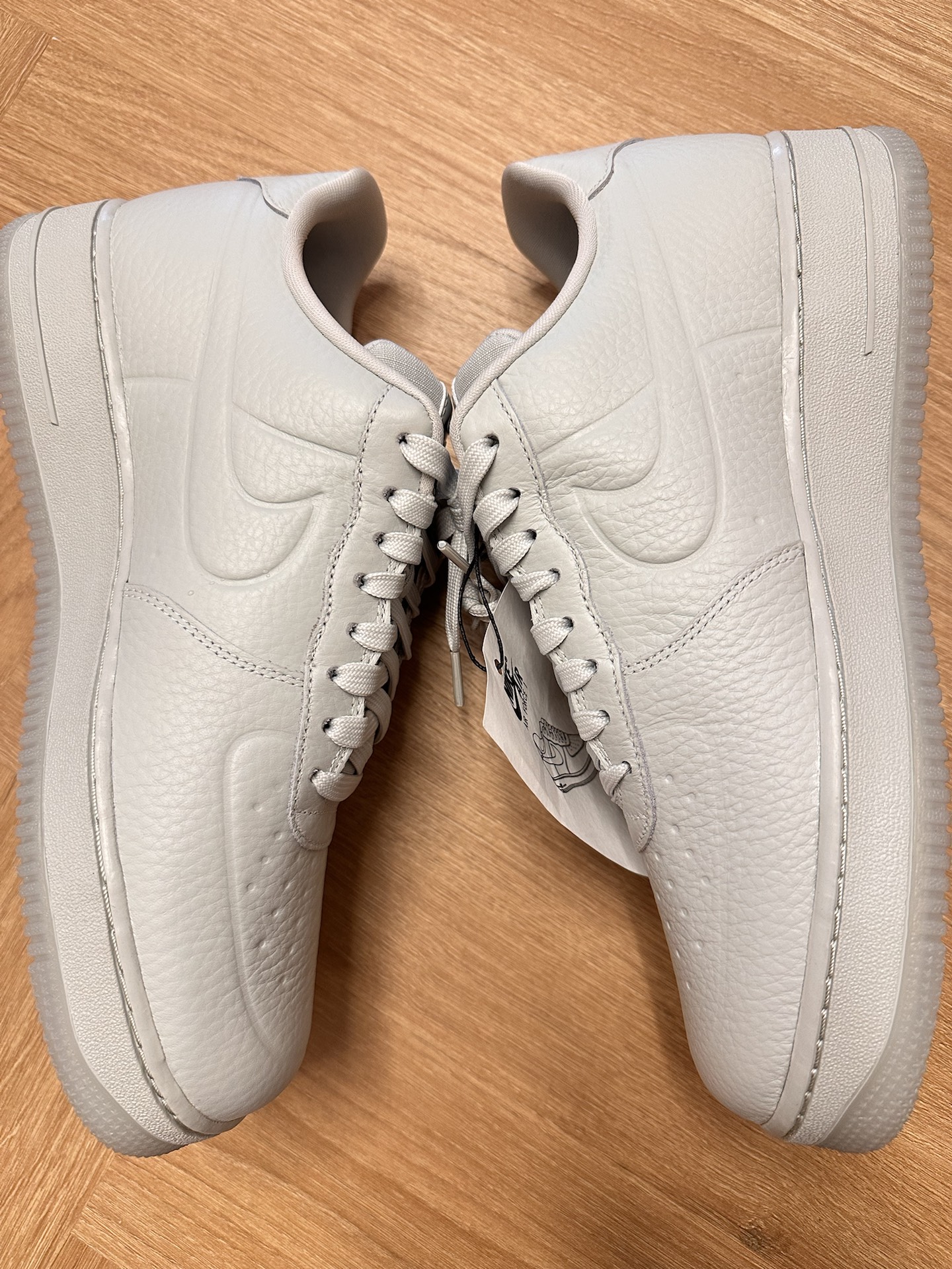 custom review-Nike Air FORCE 1 WP Low Топ Скейтборд Кроссовки Мужские Светло-Серый