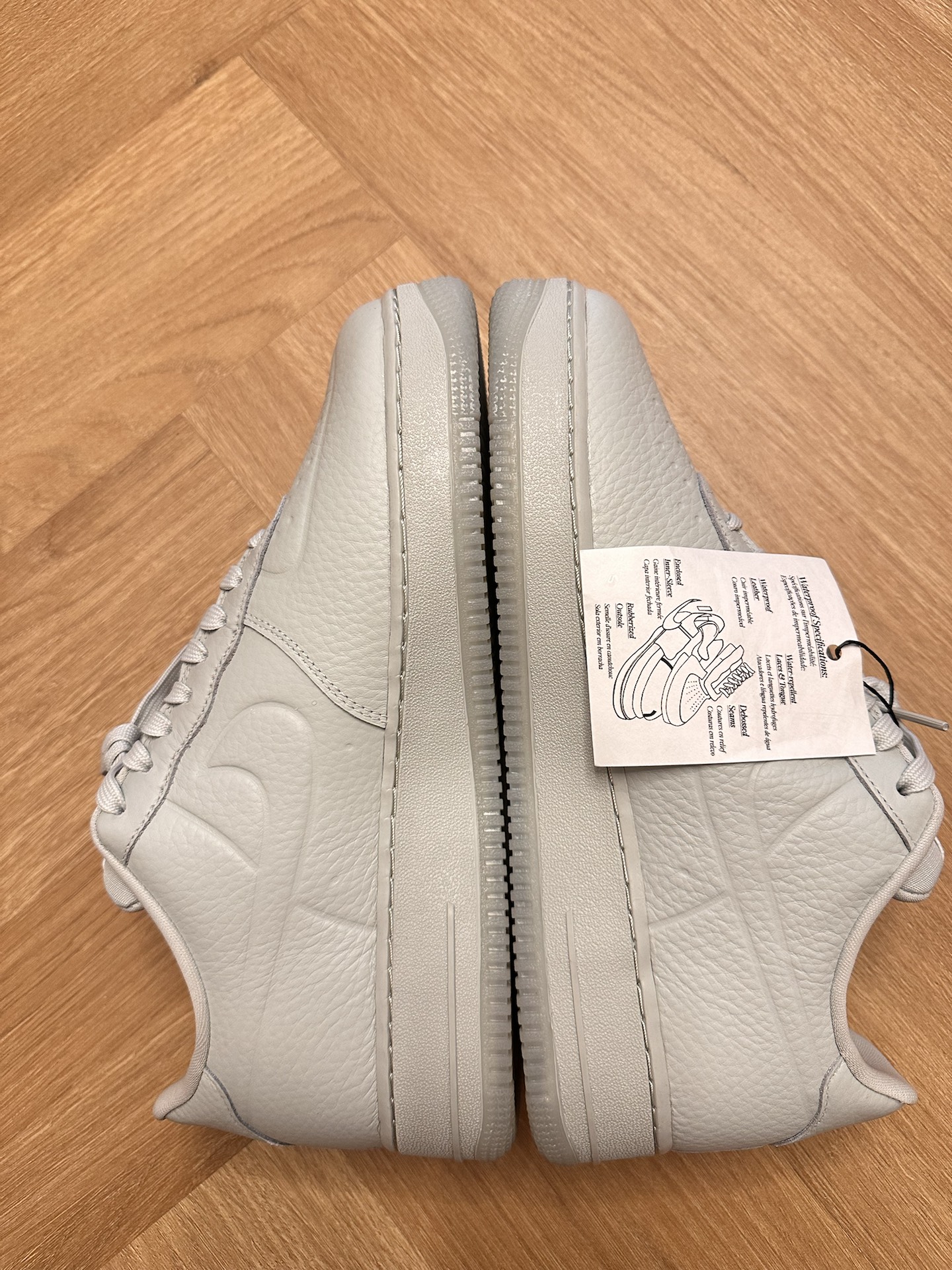 custom review-Nike Air FORCE 1 WP Low Топ Скейтборд Кроссовки Мужские Светло-Серый