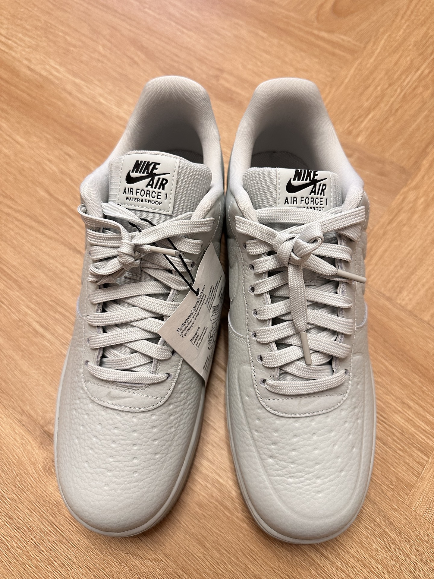 custom review-Nike Air FORCE 1 WP Low Топ Скейтборд Кроссовки Мужские Светло-Серый