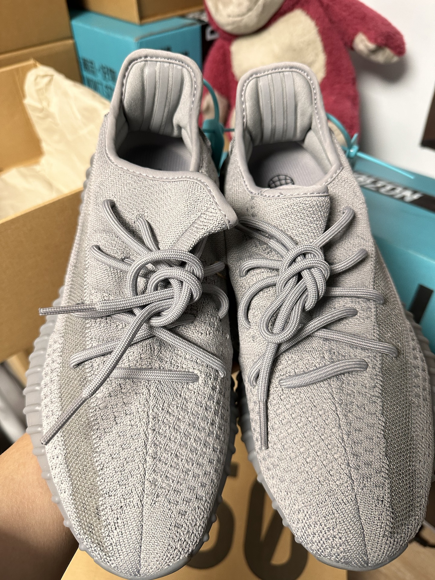 custom review-Adidas Originals Yeezy Boost 350 V2 Low Топ Casual Унисекс Серый