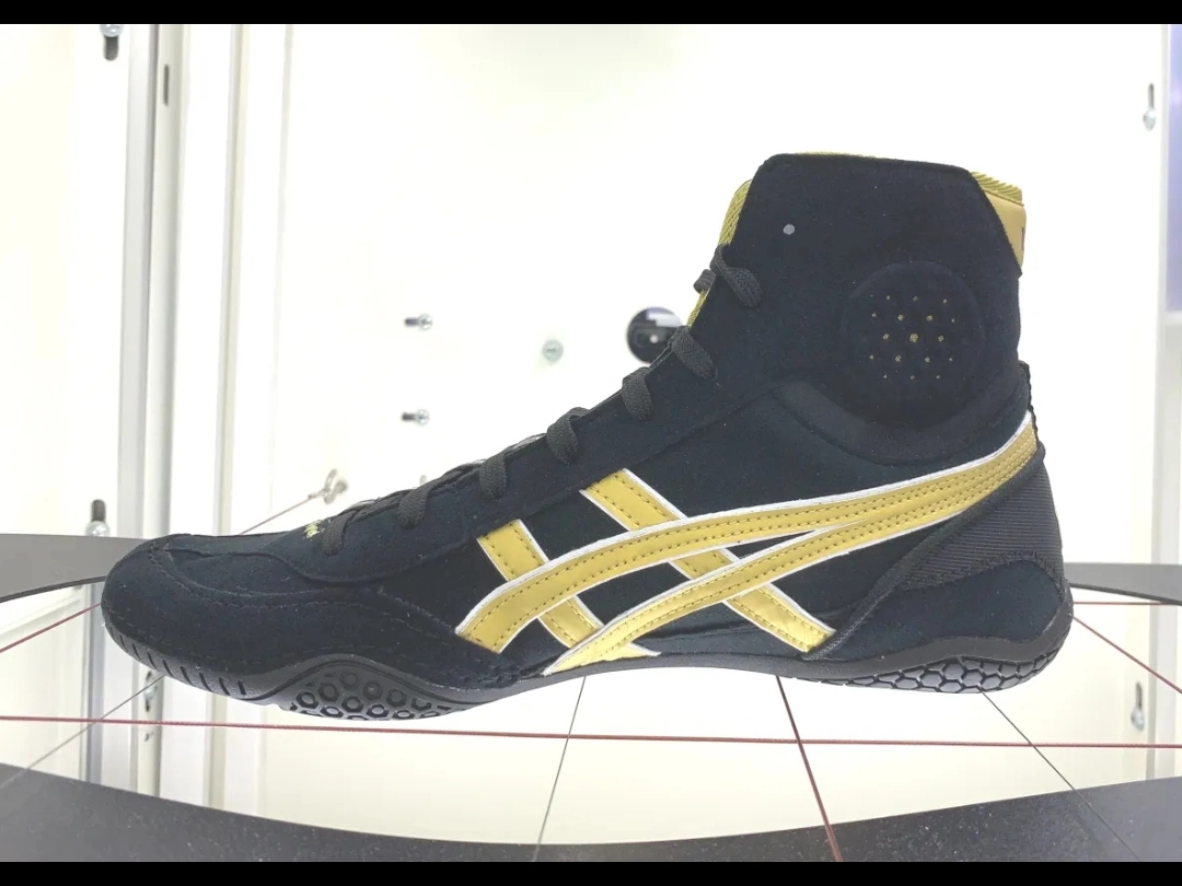 custom review-Asics Dan Gable Evo 3 High Топ Кроссовки для тренировок Унисекс Черный Золото