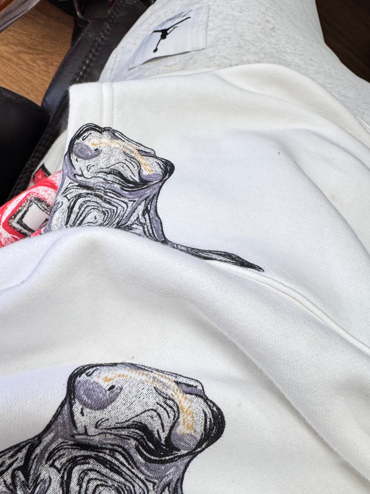 custom review-Джордан Brooklyn Свитшот Мужской Парус Белый