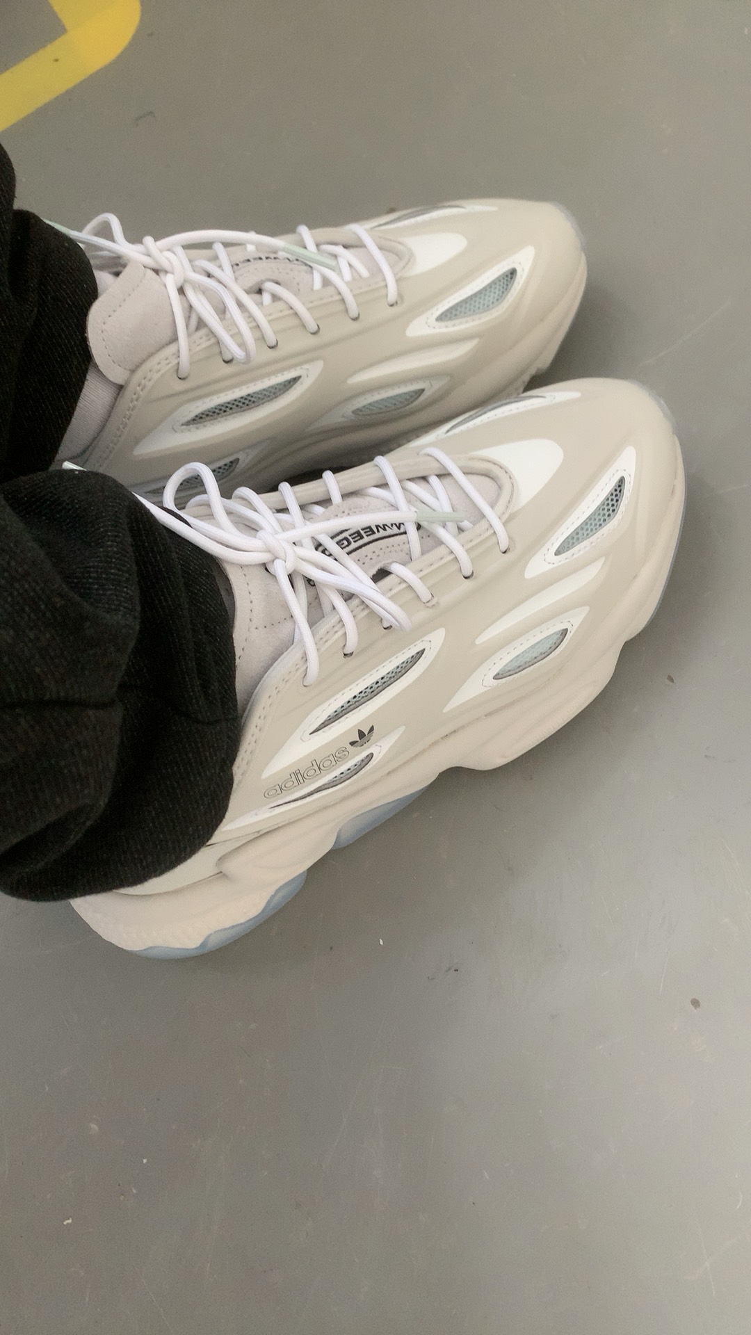 custom review-Adidas Originals Ozweego Celo противоскользящий устойчивый к истиранию низкий топ повседневная обувь унисекс серый