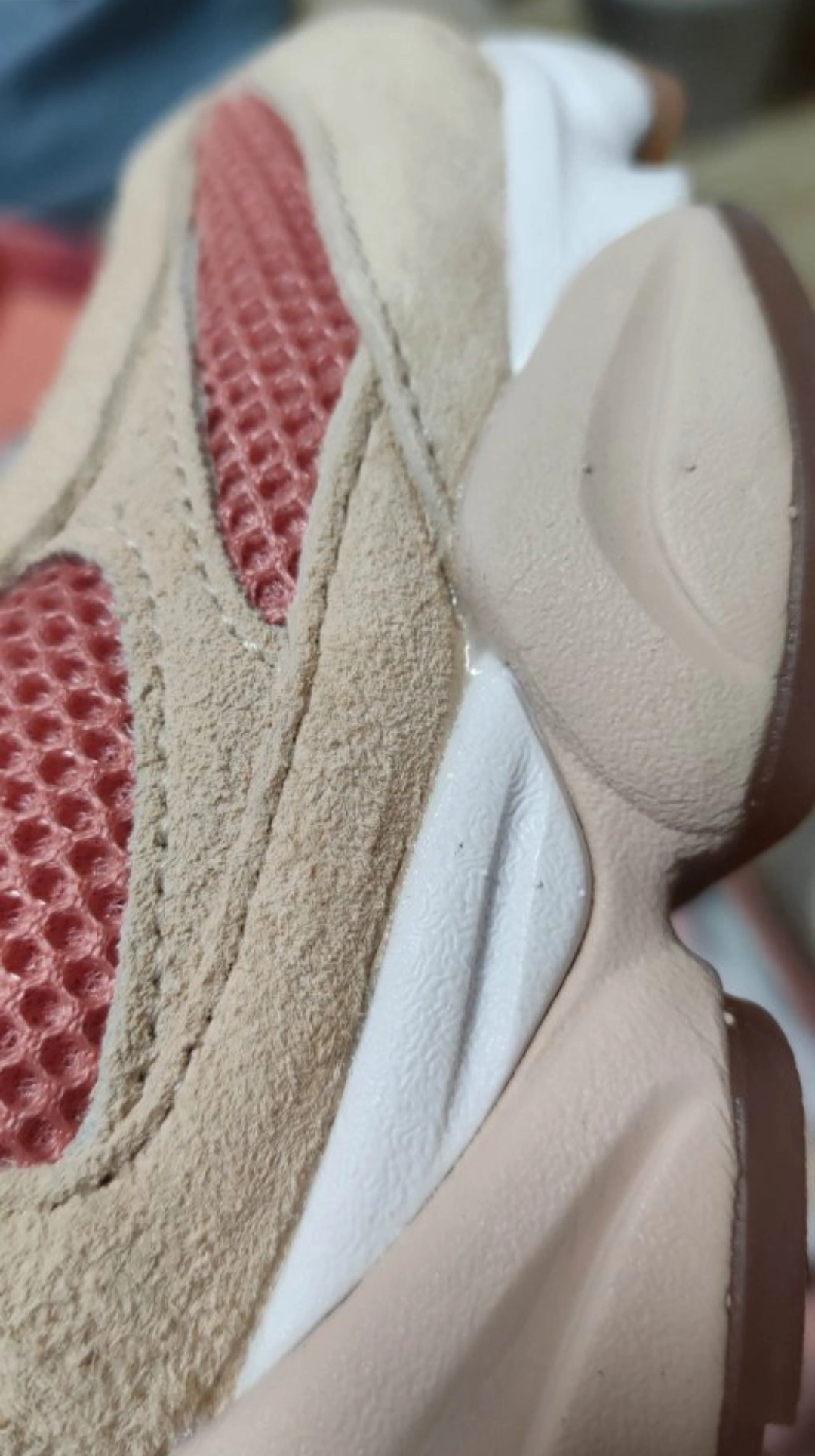 custom review-JOE FRESHGOODS x New Balance NB 9060 Устойчивый к истиранию Дышащий Легкий Низкий Топ Повседневная Обувь Унисекс Бежевый Розовый